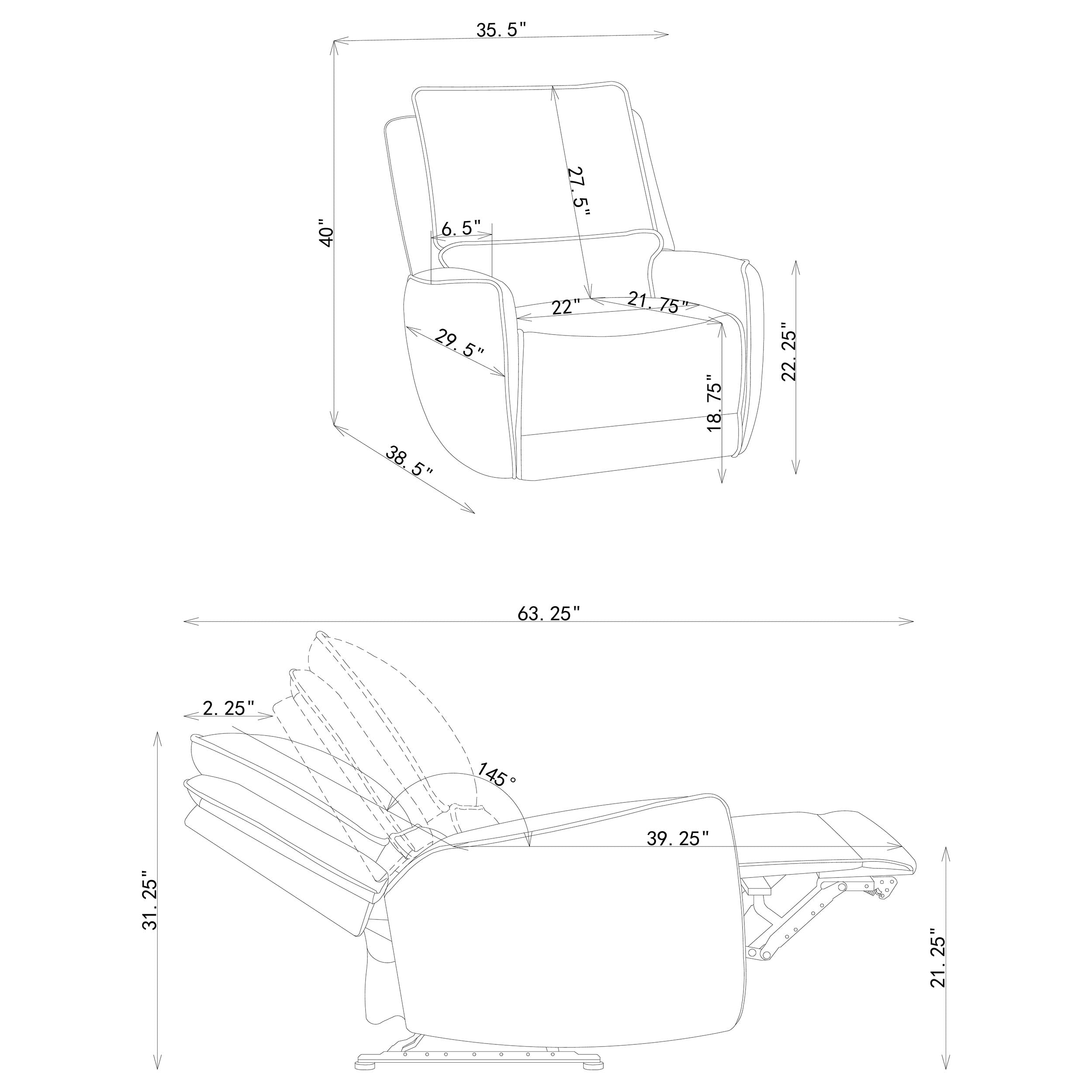 Sylmar Power Recliner - Luxury Home Furniture (MI)