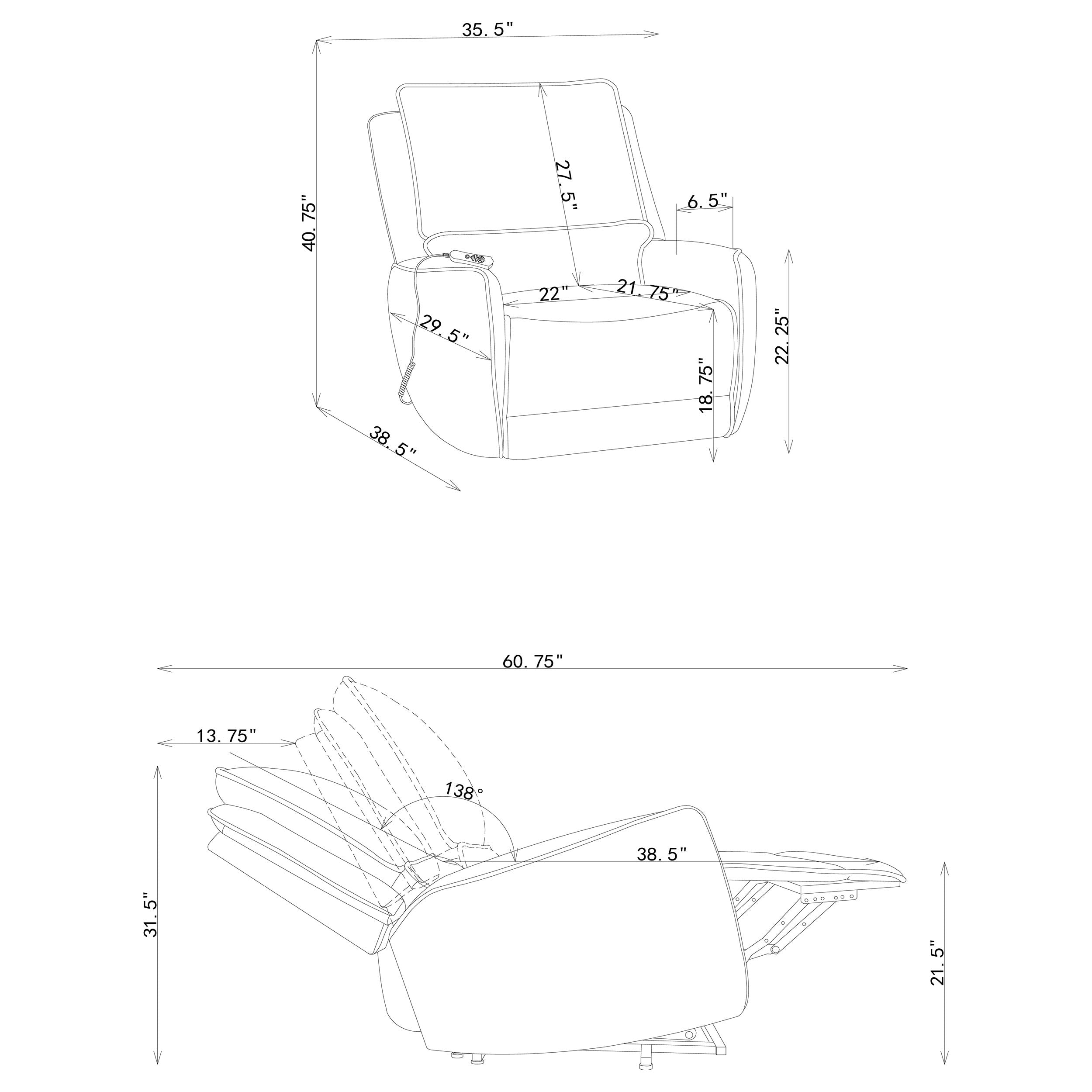 Sylmar Dual Power Lift Recliner - Luxury Home Furniture (MI)