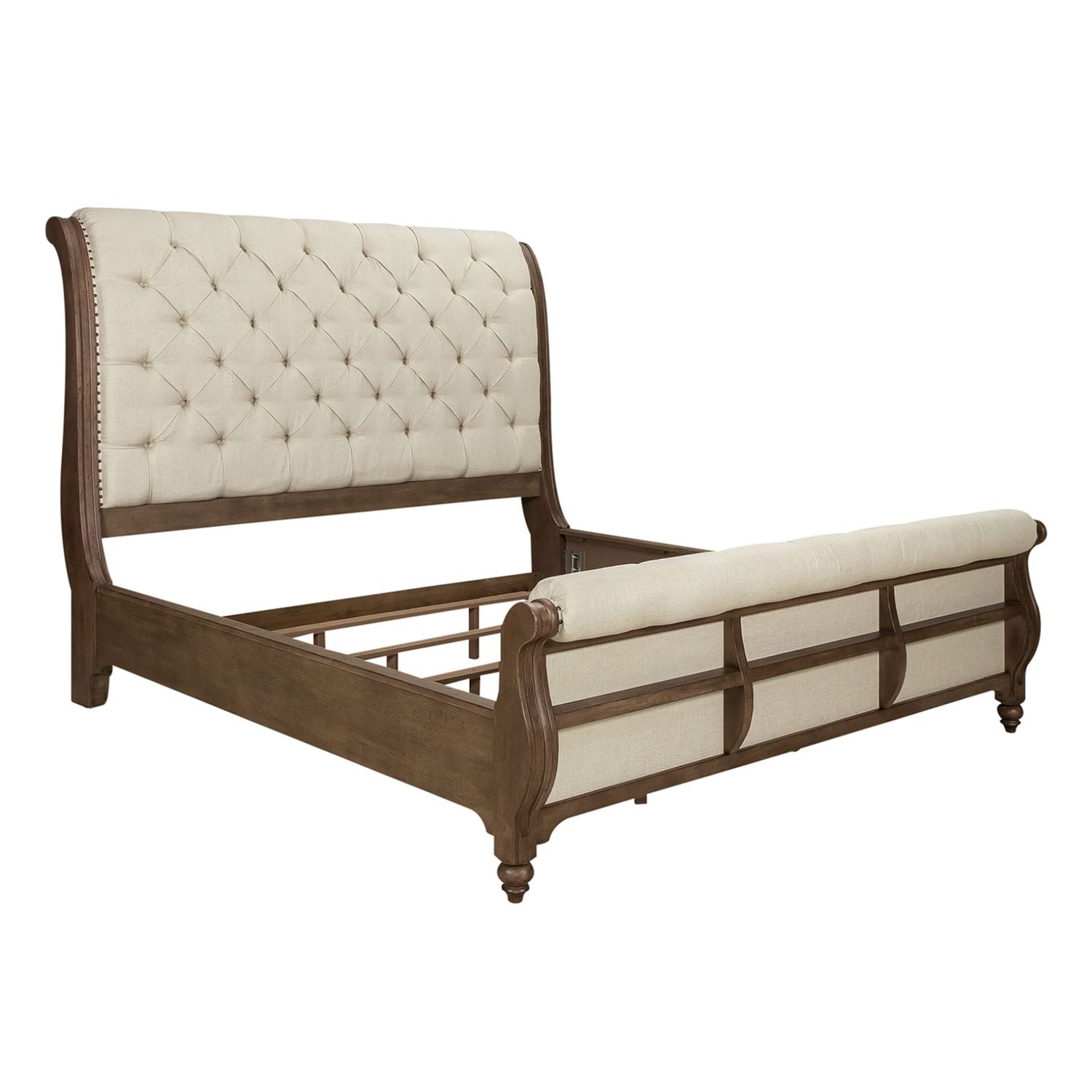 Americana Farmhouse King California Sleigh Bed - Luxury Home Furniture (MI)