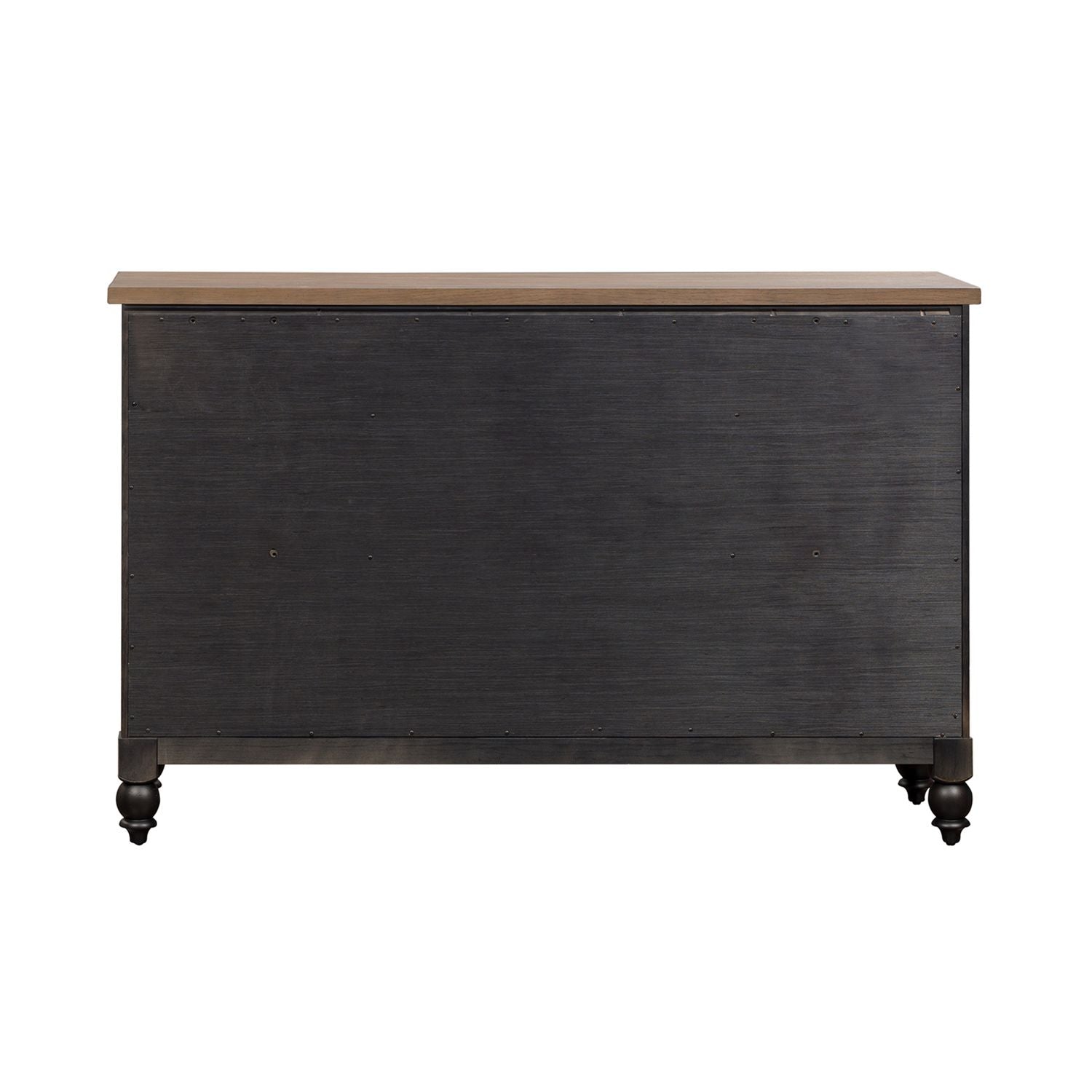 Americana Farmhouse 9 Drawer Dresser in Black - Luxury Home Furniture (MI)