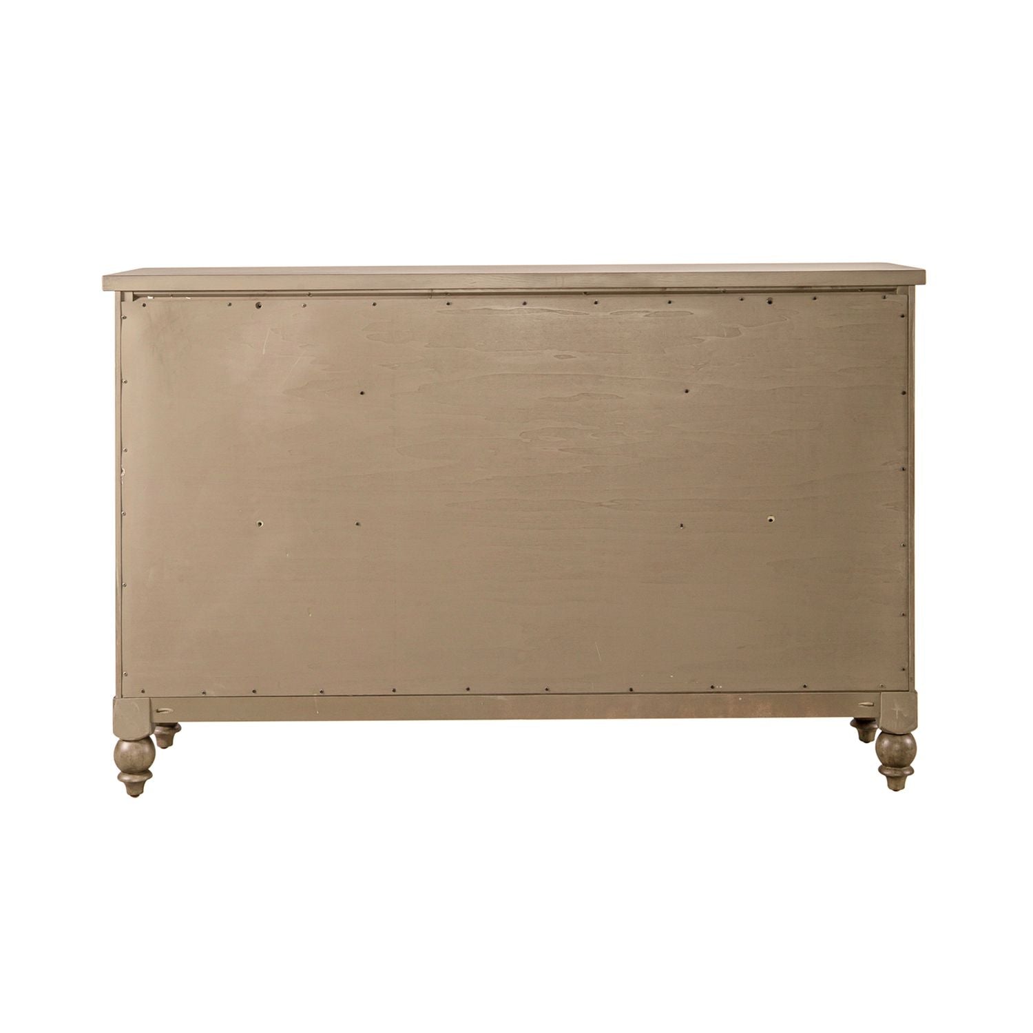 Americana Farmhouse 9 Drawer Dresser in Dusty Taupe and Black image