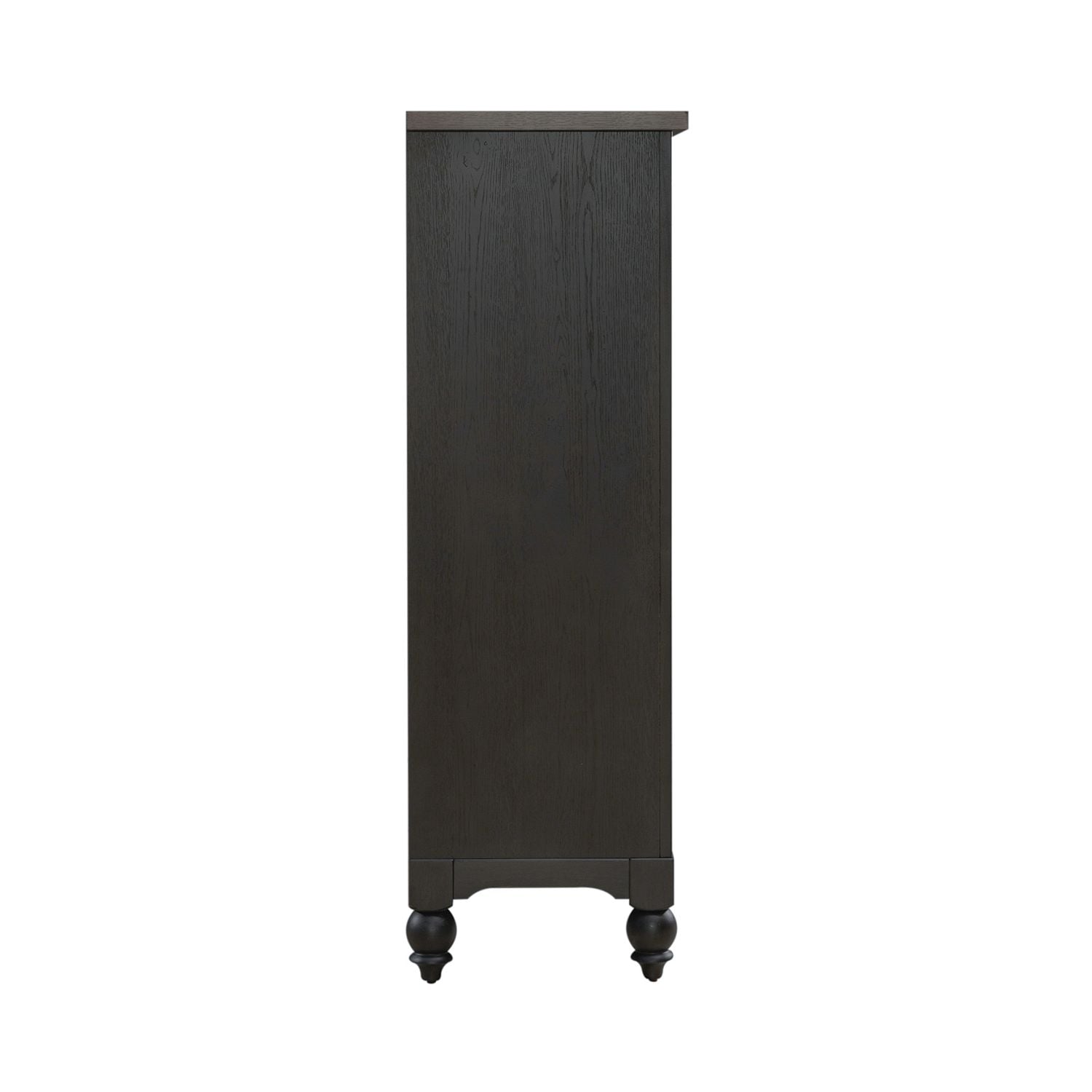 Americana Farmhouse 5 Drawer Chest in Black - Luxury Home Furniture (MI)