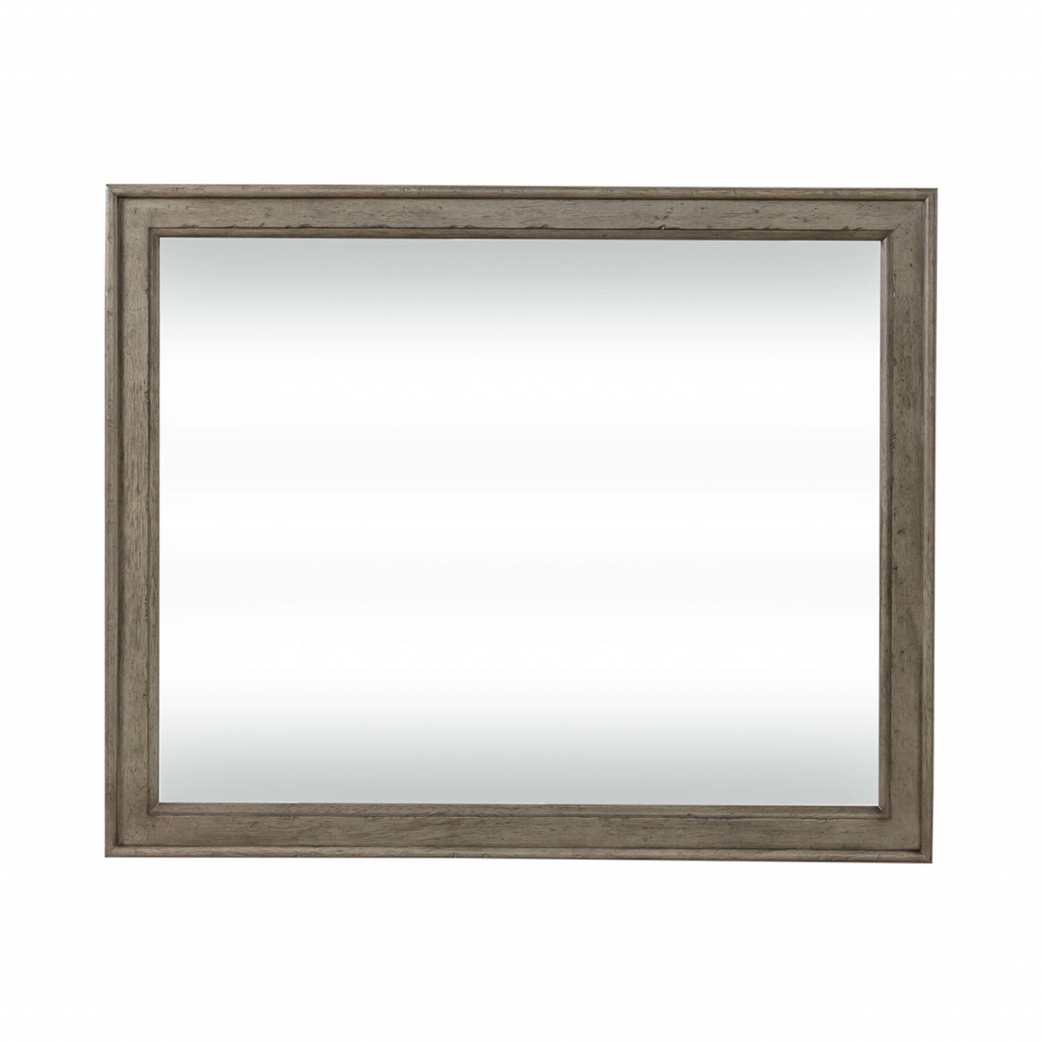 Americana Farmhouse Landscape Mirror in Dusty Taupe and Black - Luxury Home Furniture (MI)