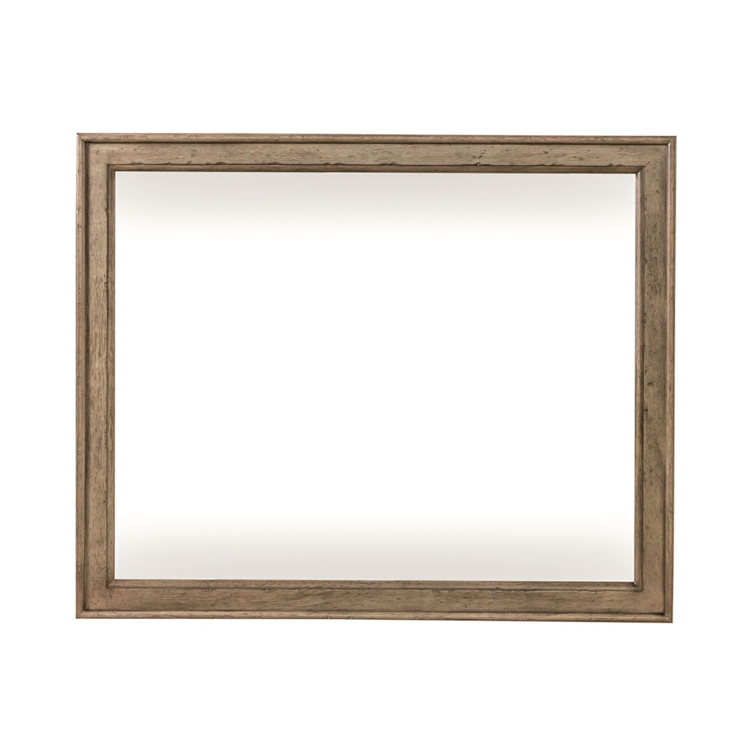 Americana Farmhouse Landscape Mirror in Dusty Taupe and Black image