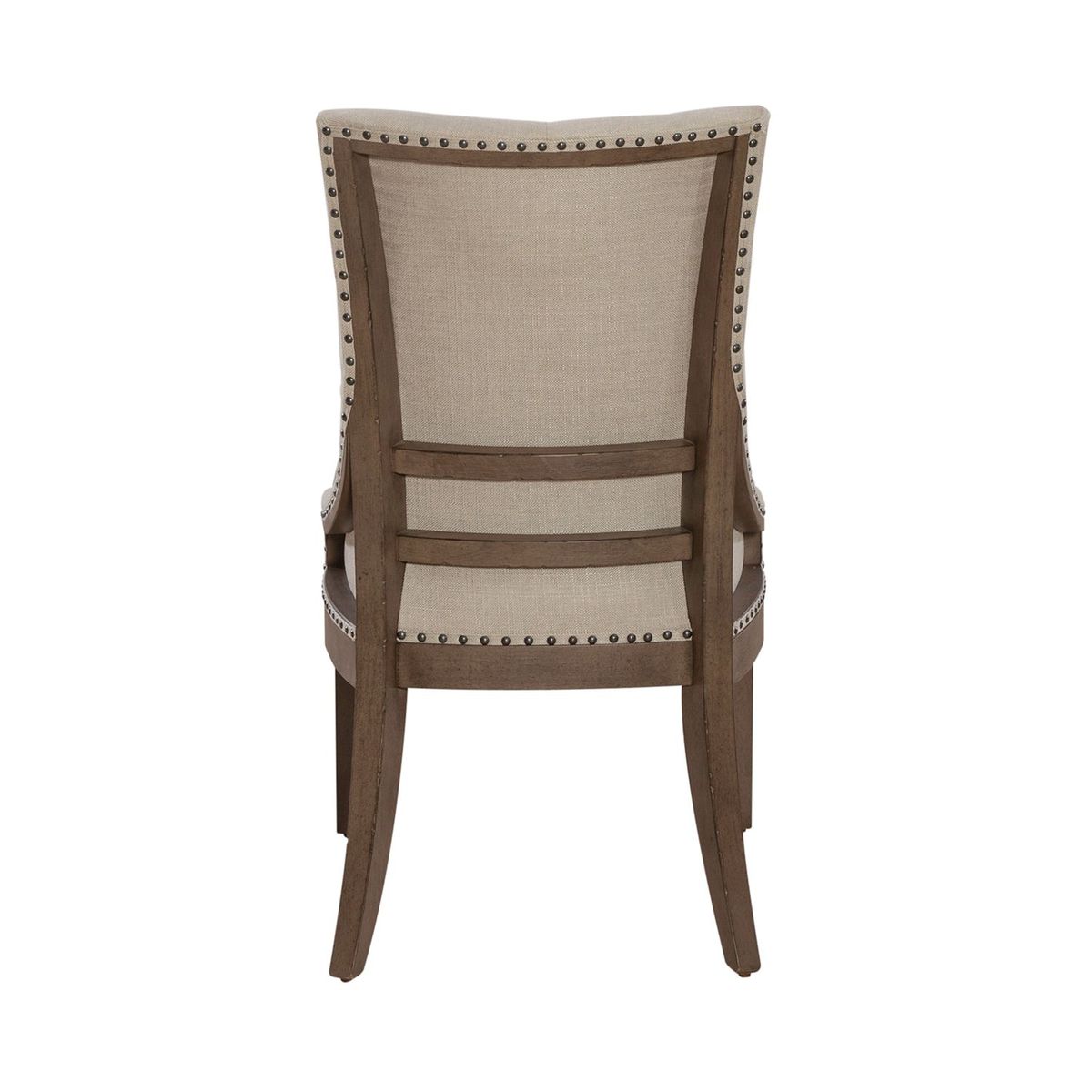 Liberty Furniture Americana Farmhouse Uph Shelter Side Chair (Set of 2) in Dusty Taupe & Black - Luxury Home Furniture (MI)