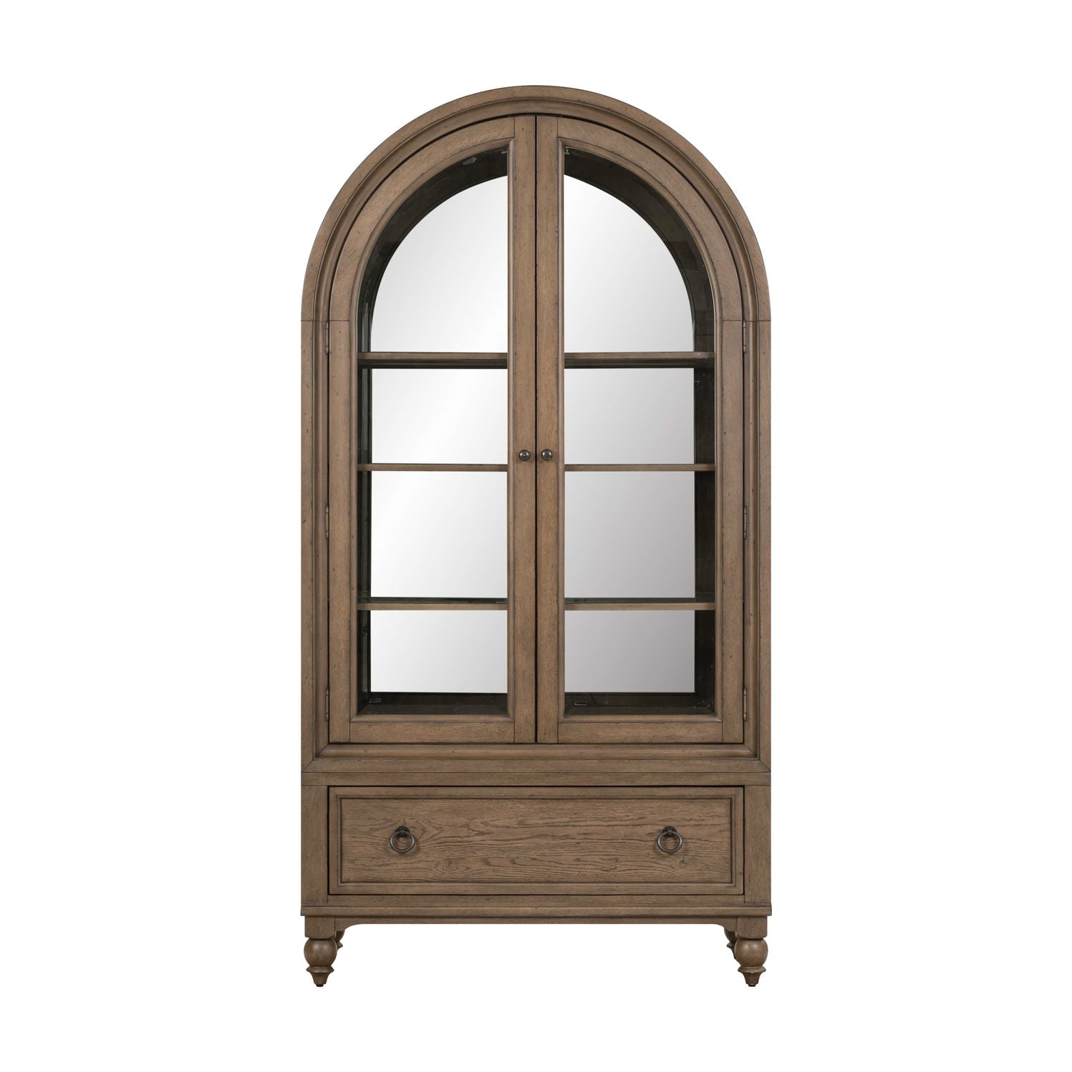 Americana Farmhouse Arched Display Cabinet image