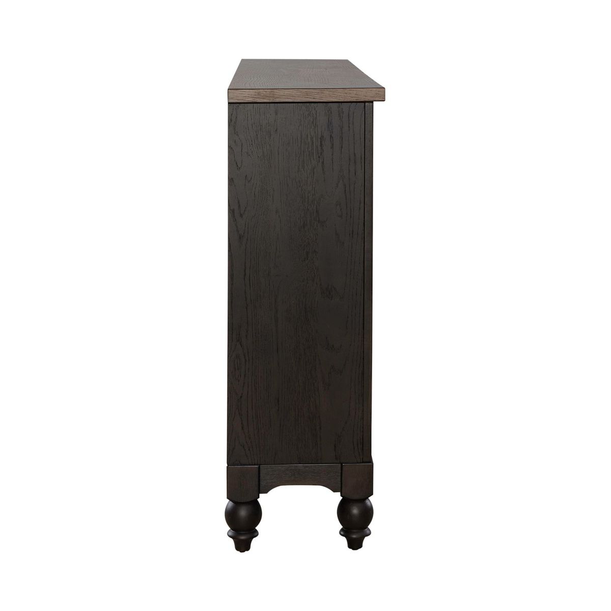 Liberty Furniture Americana Farmhouse Hall Buffet in Dusty Taupe & Black - Luxury Home Furniture (MI)