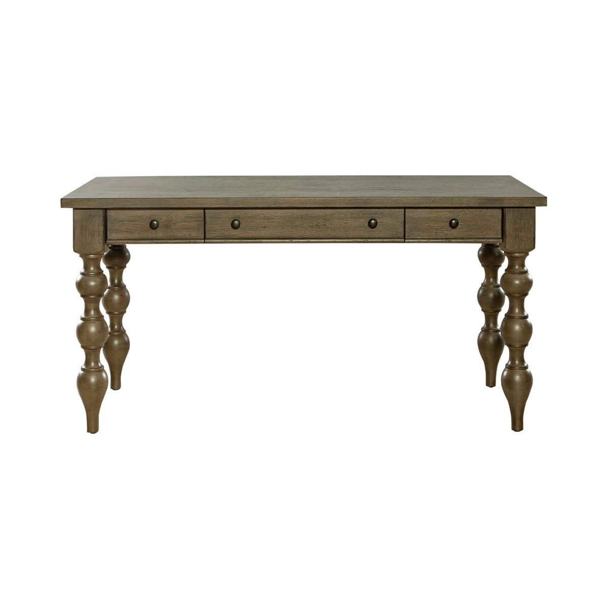 Liberty Furniture Americana Farmhouse Writing Desk in Dusty Taupe