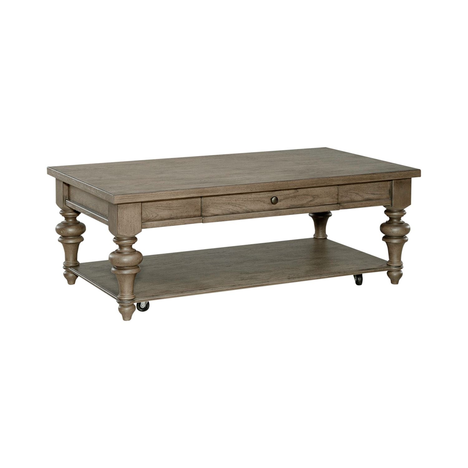 Americana Farmhouse Rectangular Cocktail Table in Dusty Taupe - Luxury Home Furniture (MI)