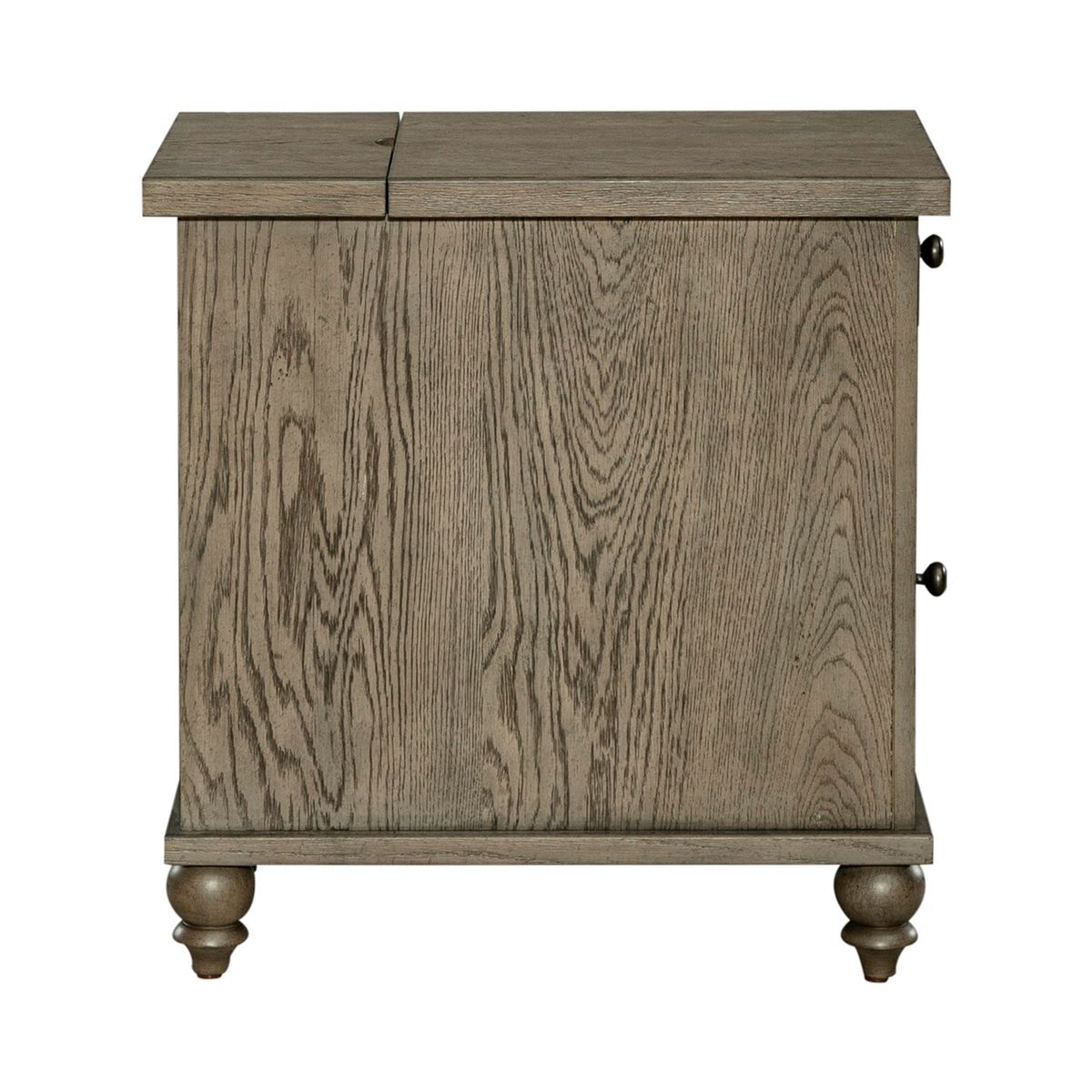 Liberty Furniture Americana Farmhouse Chair Side Table in Dusty Taupe - Luxury Home Furniture (MI)