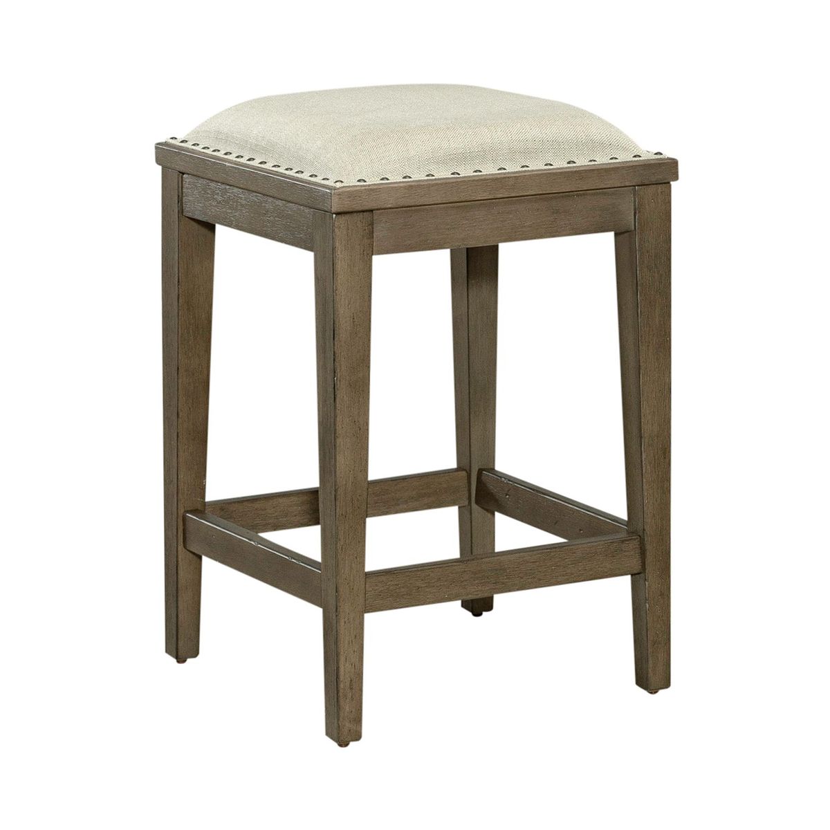 Liberty Furniture Americana Farmhouse Upholstered Console Stool in Dusty Taupe - Luxury Home Furniture (MI)