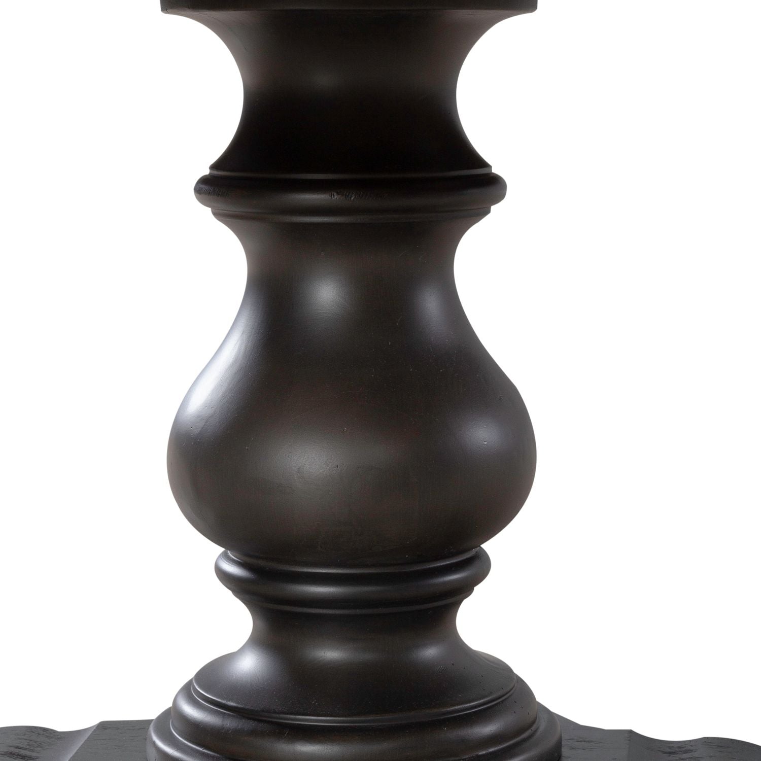 Americana Farmhouse Single Pedestal Table Base- Black image