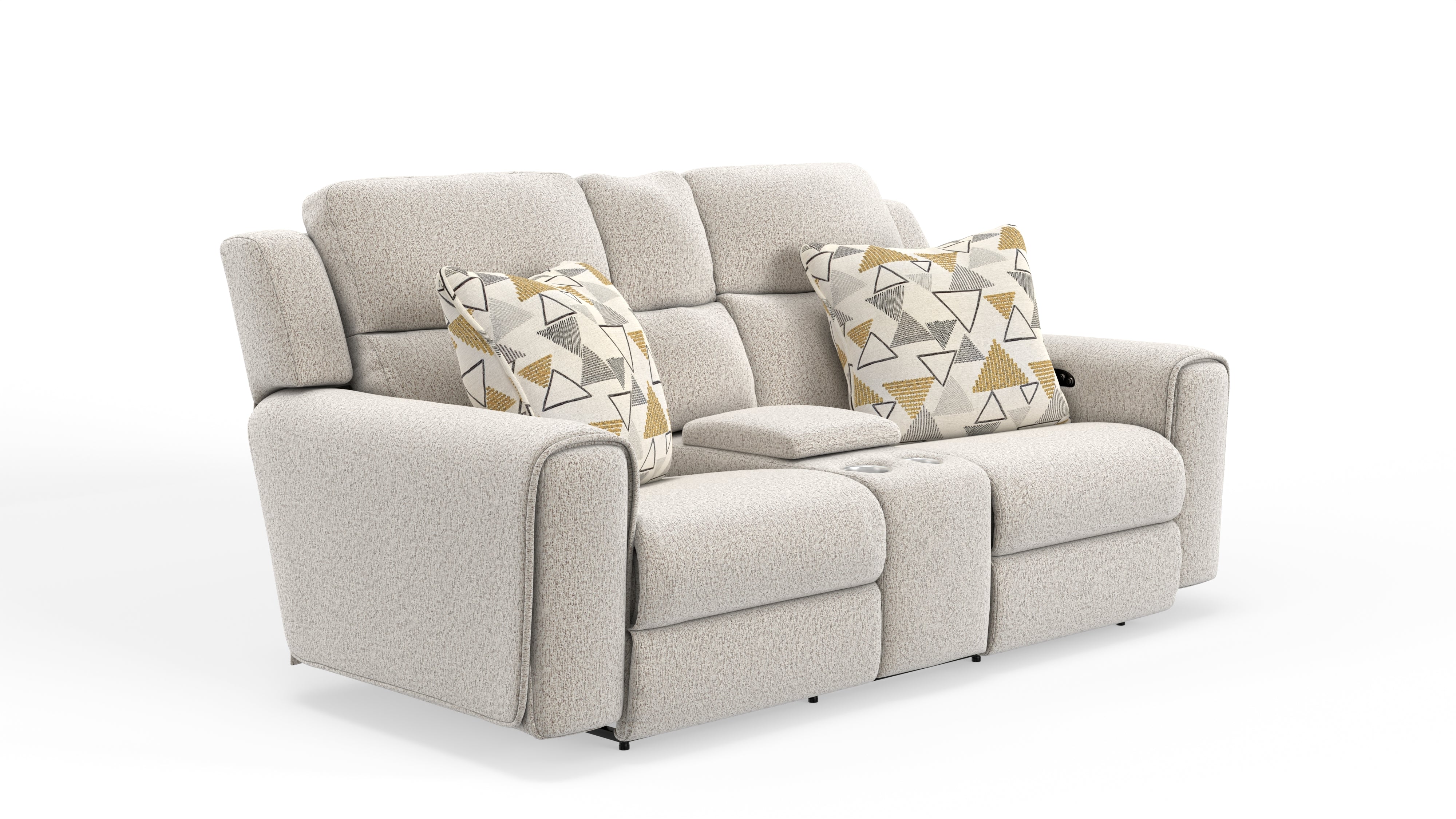 Micah Power Headrest Power Deep Seat Reclining Console Loveseat - Luxury Home Furniture (MI)