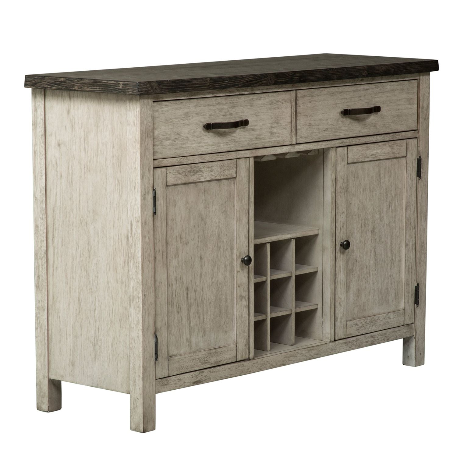 Willowrun Sideboard in Rustic White - Luxury Home Furniture (MI)