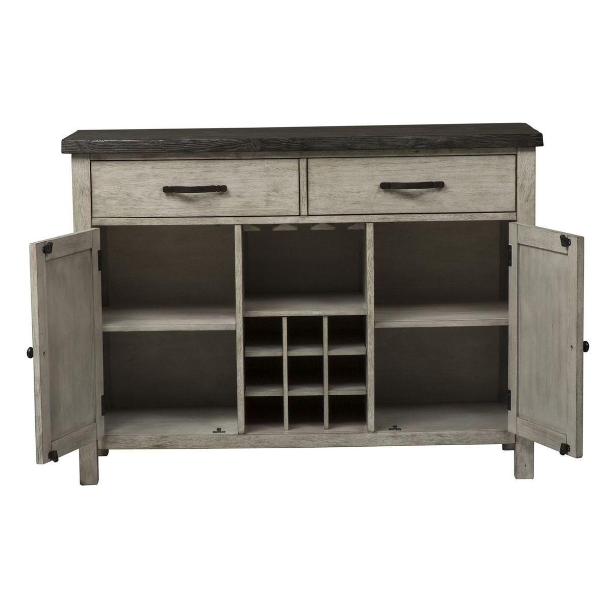 Liberty Furniture Willowrun Sideboard in Rustic White - Luxury Home Furniture (MI)