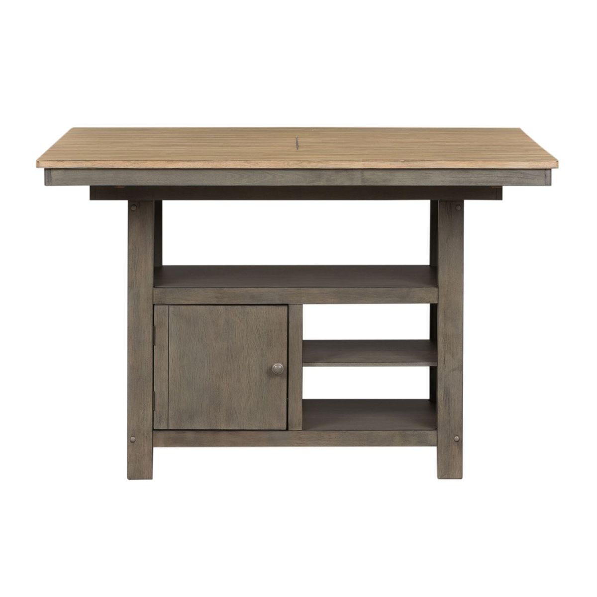 Liberty Furniture Lindsey Farm Kitchen Island in Gray and Sandstone - Luxury Home Furniture (MI)
