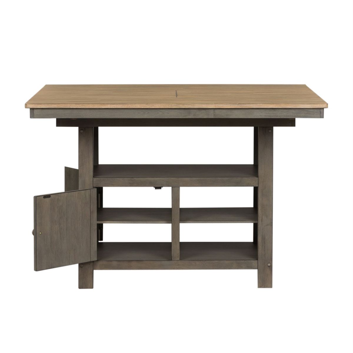 Liberty Furniture Lindsey Farm Kitchen Island in Gray and Sandstone - Luxury Home Furniture (MI)