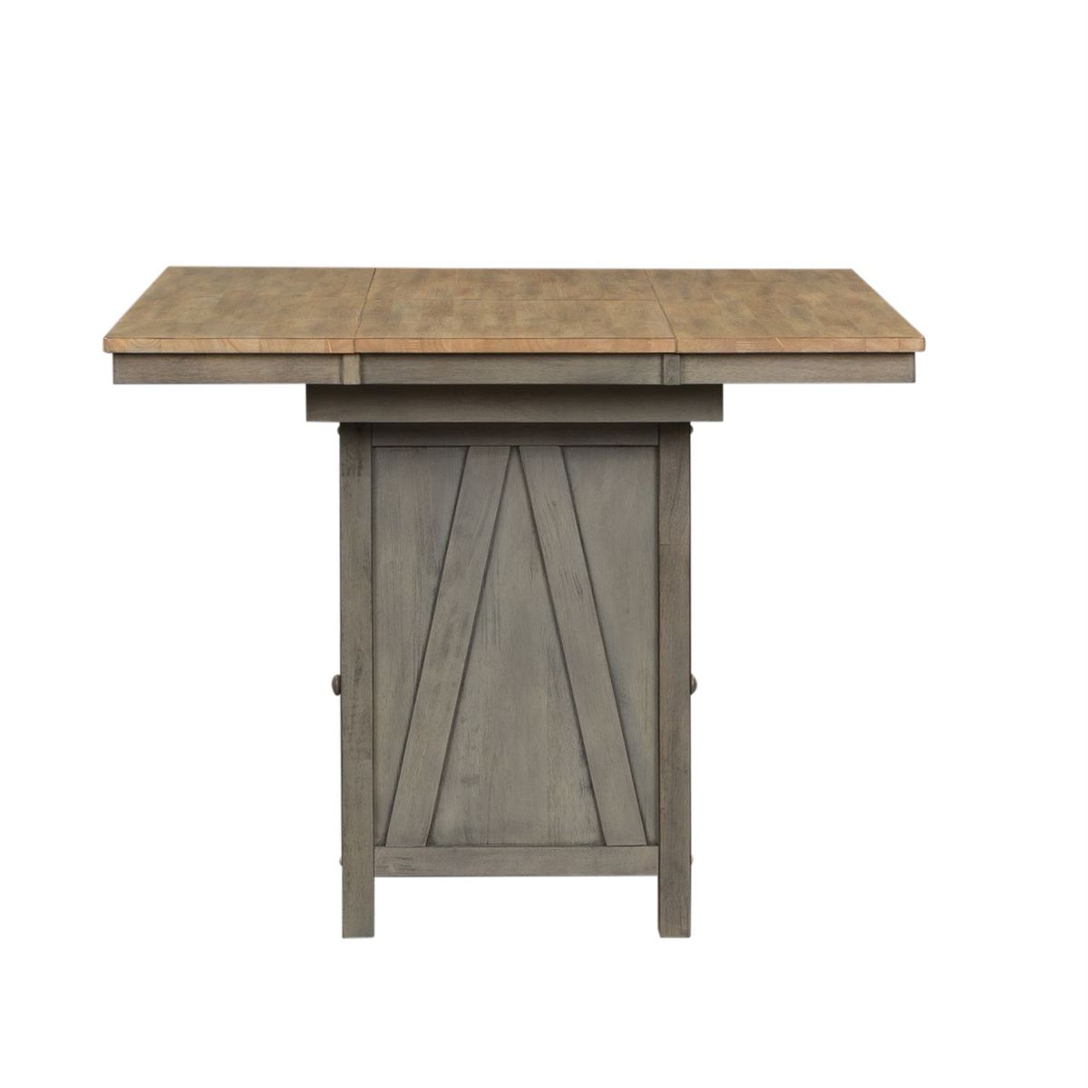 Liberty Furniture Lindsey Farm Kitchen Island in Gray and Sandstone - Luxury Home Furniture (MI)