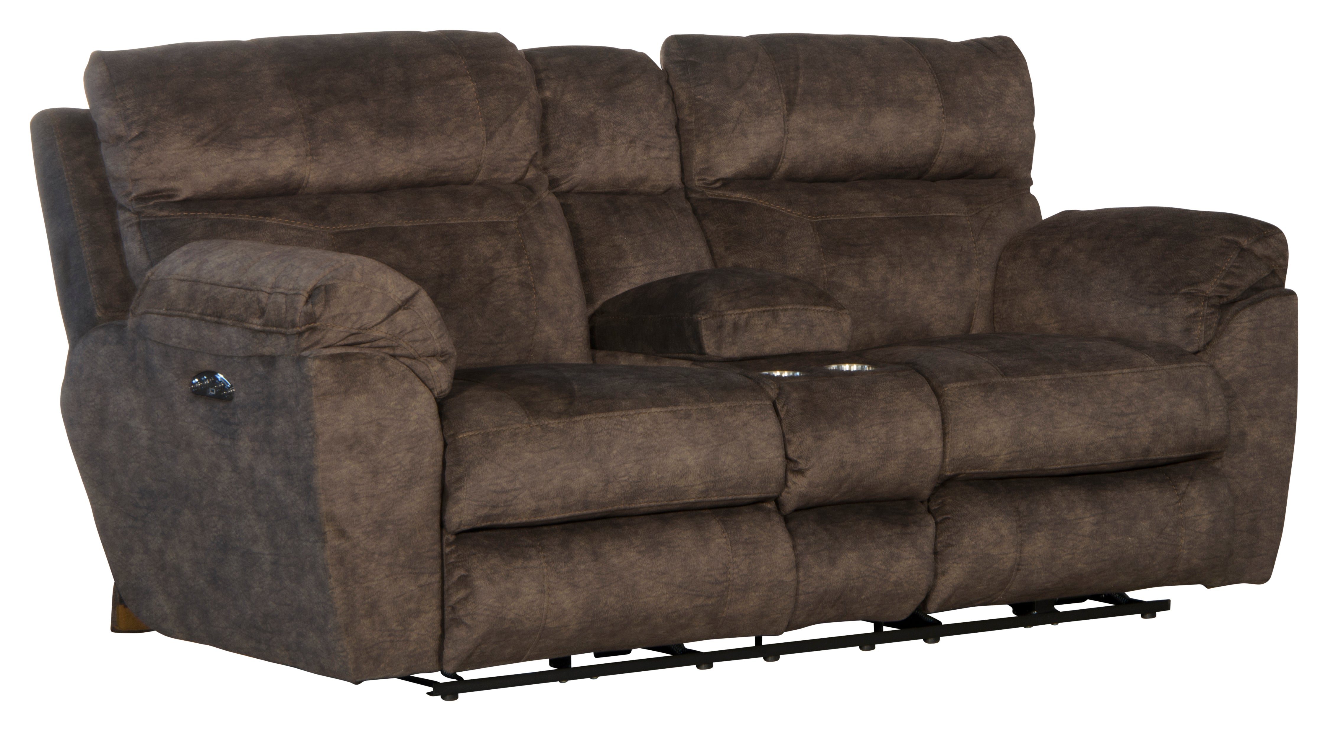 Sedona Pwr Headrest Lay Flat Recl Cnsl Loveseat w/Stg & Cupholders - Luxury Home Furniture (MI)