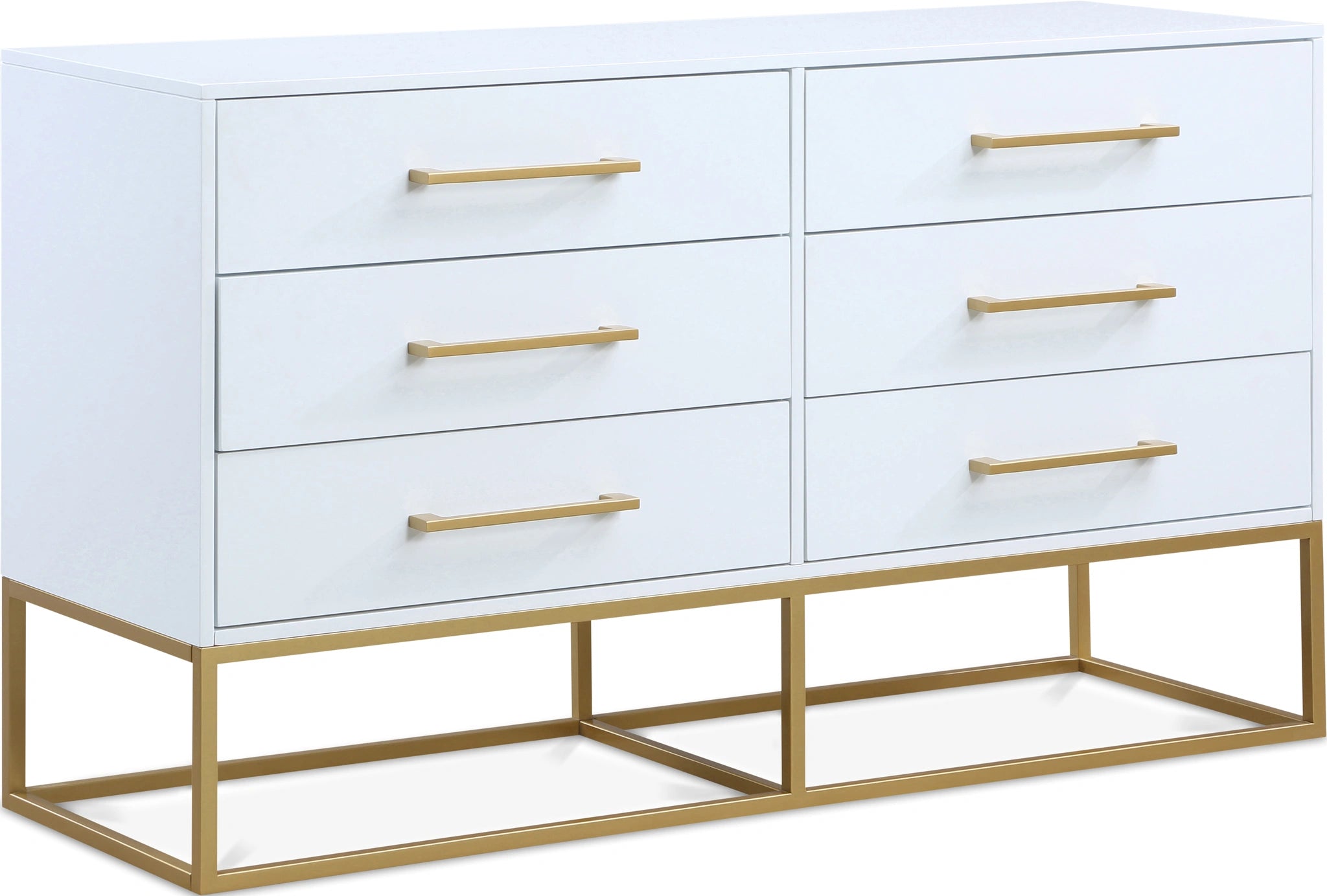 Maxine White / Gold Dresser