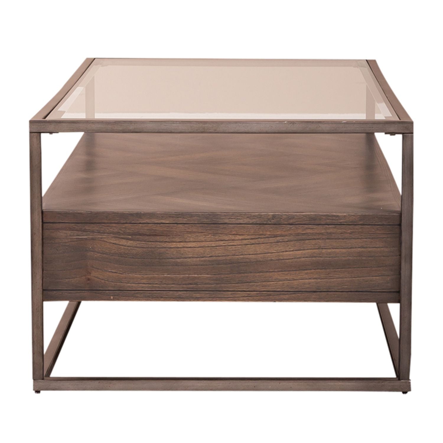 Jamestown Rectangular Cocktail Table in Brown - Luxury Home Furniture (MI)