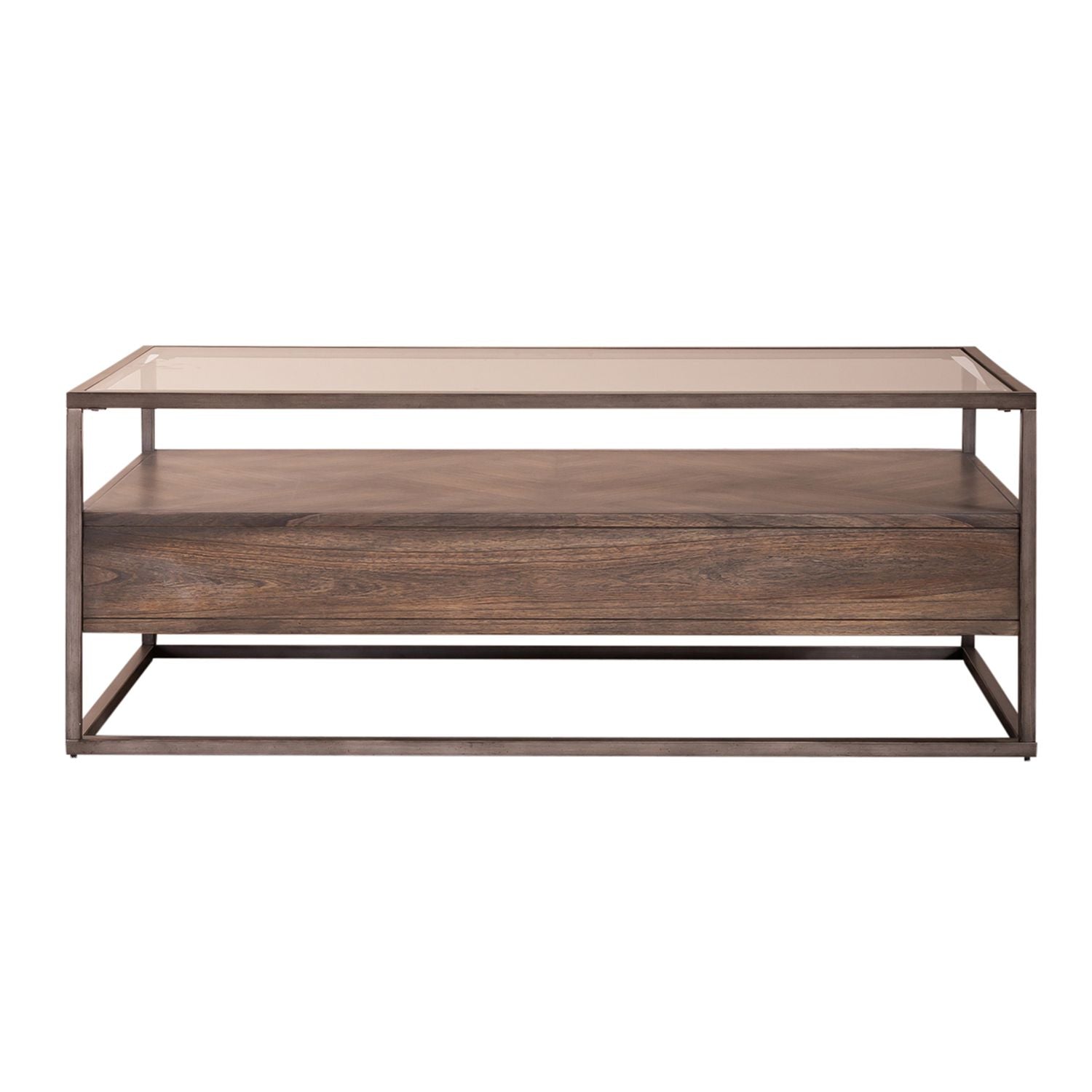 Jamestown Rectangular Cocktail Table in Brown - Luxury Home Furniture (MI)