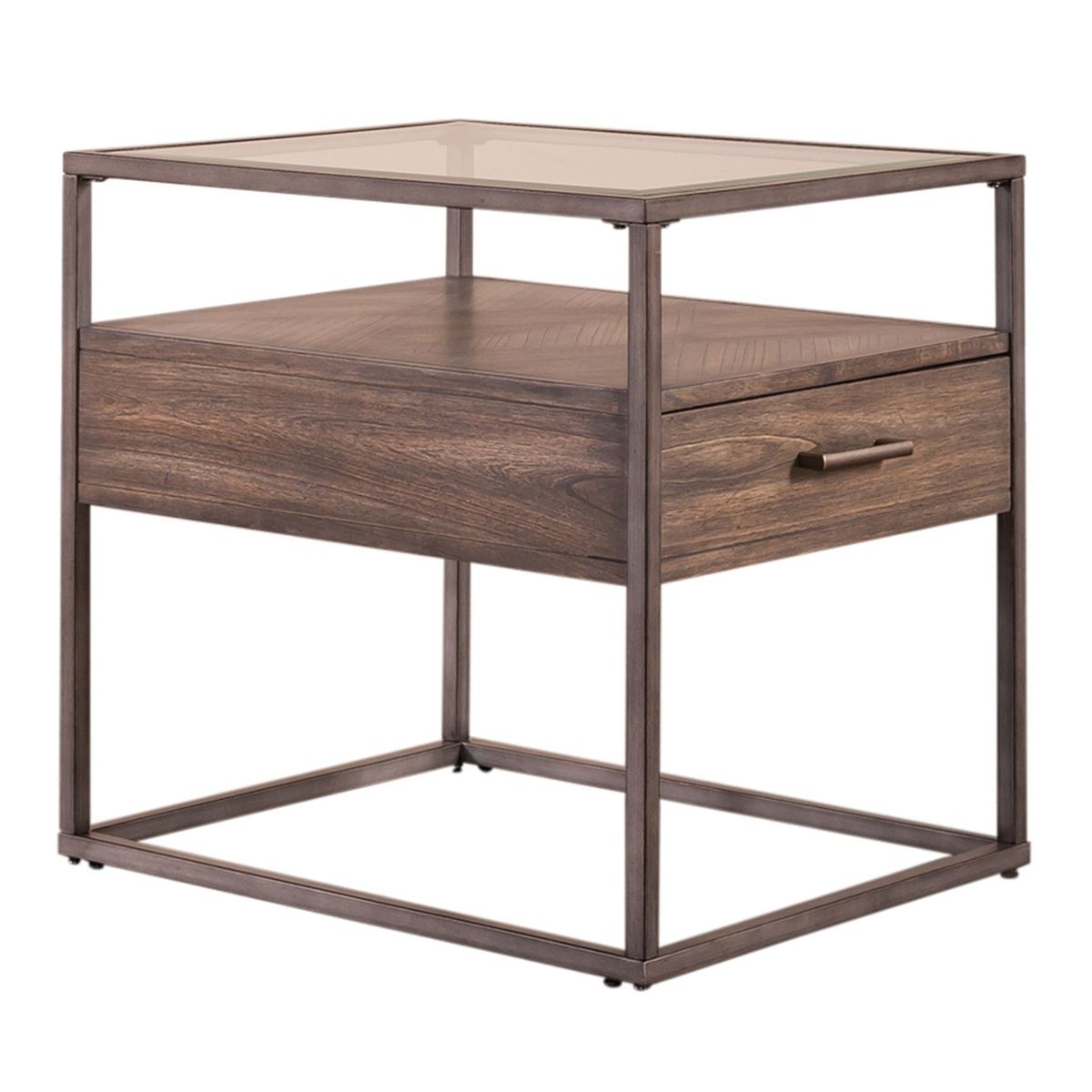 Liberty Furniture Jamestown End Table in Brown - Luxury Home Furniture (MI)