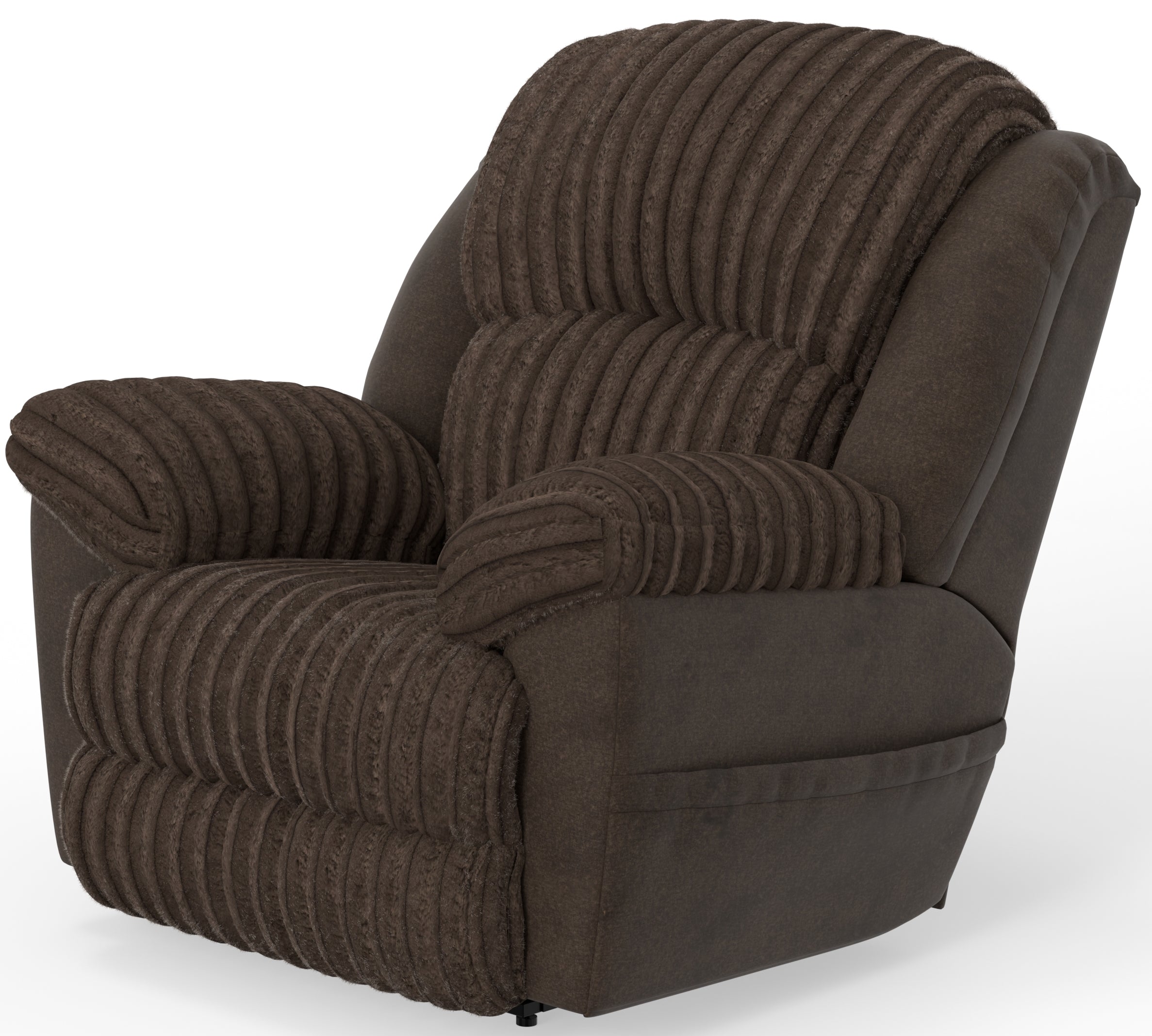 Shaggy Power Lay Flat Recliner w/Zero Gravity - Luxury Home Furniture (MI)