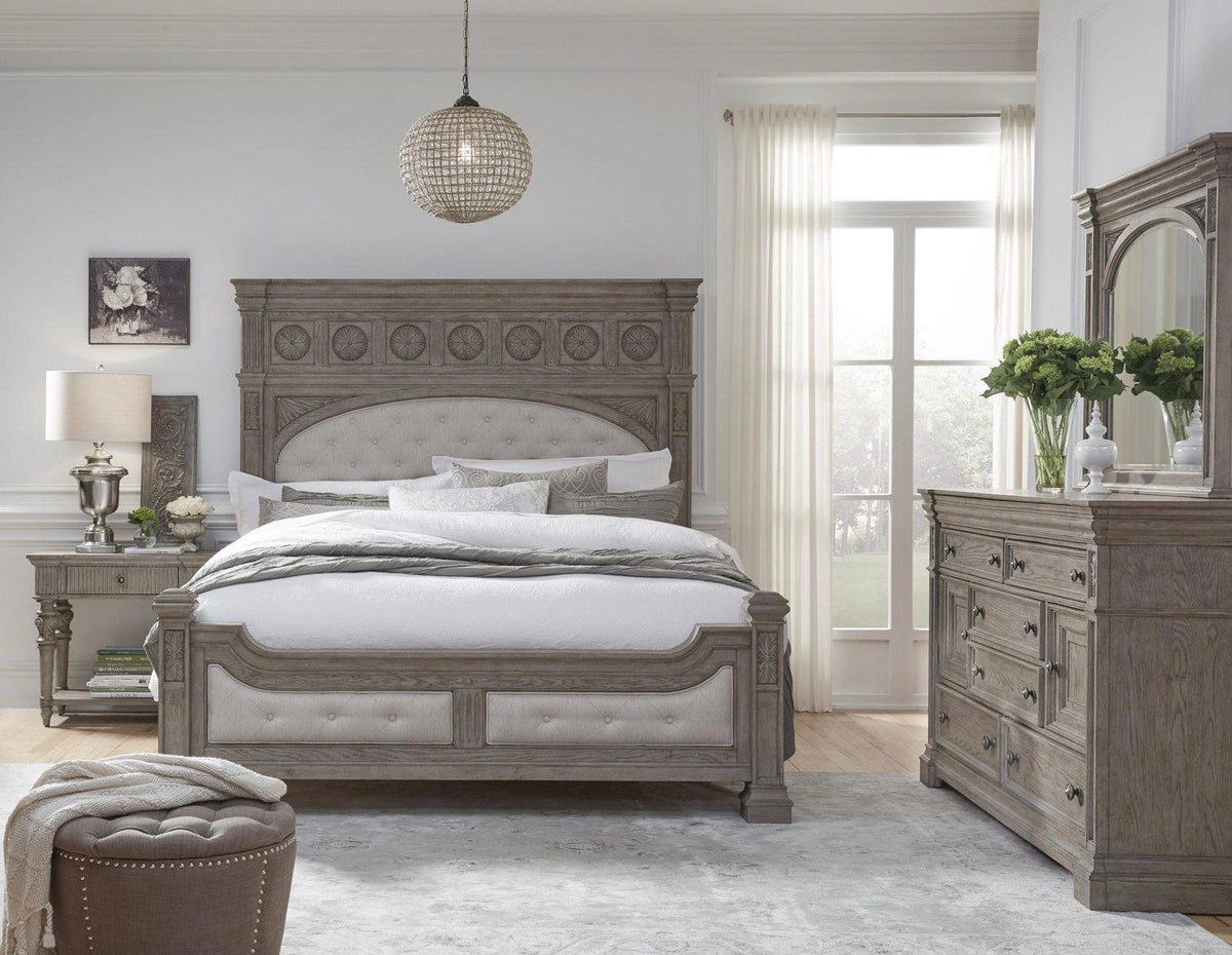 Pulaski Kingsbury King Panel Bed in Gray