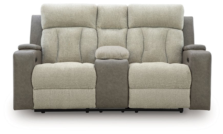 WhipLash Power Reclining Loveseat with Console - Luxury Home Furniture (MI)