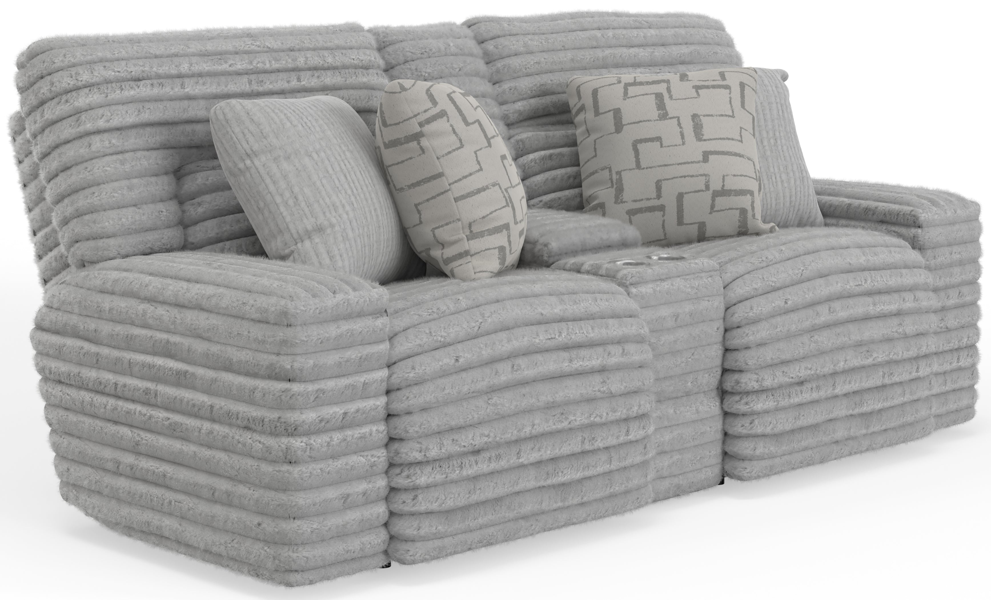 Lynx Power Reclining Console Loveseat w/Zero Gravity - Luxury Home Furniture (MI)