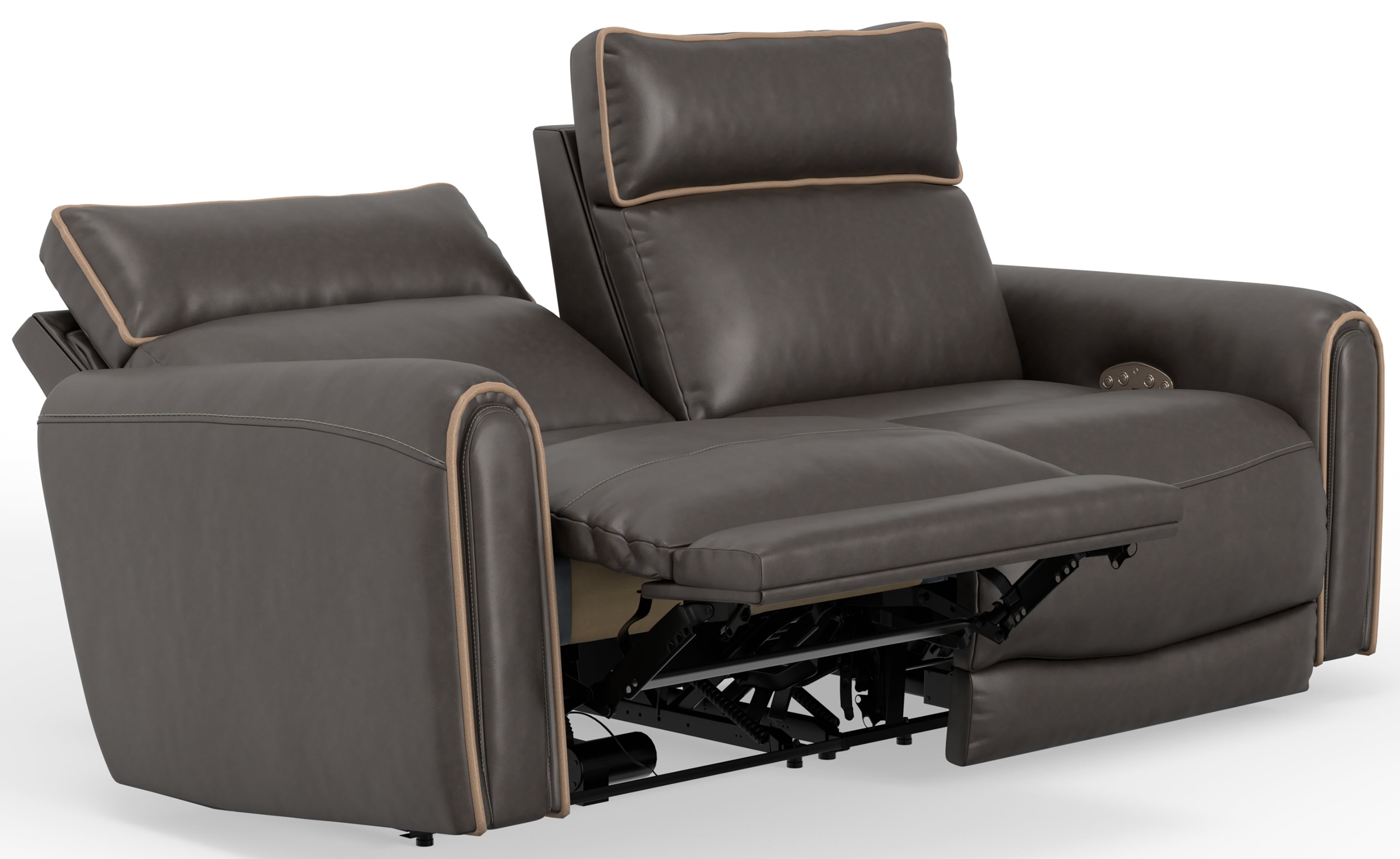 Nico Power Headrest Reclining Loveseat - Luxury Home Furniture (MI)