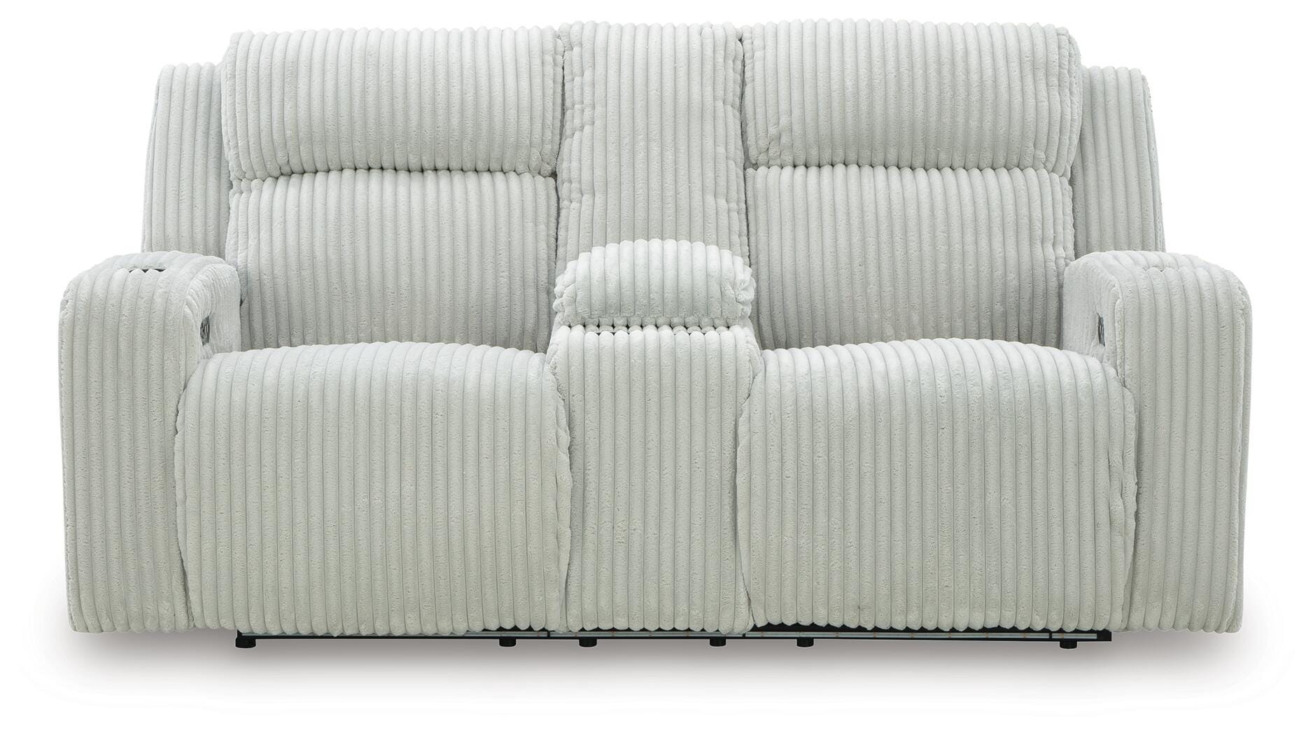 Forest Lake Power Reclining Loveseat with Console - Luxury Home Furniture (MI)