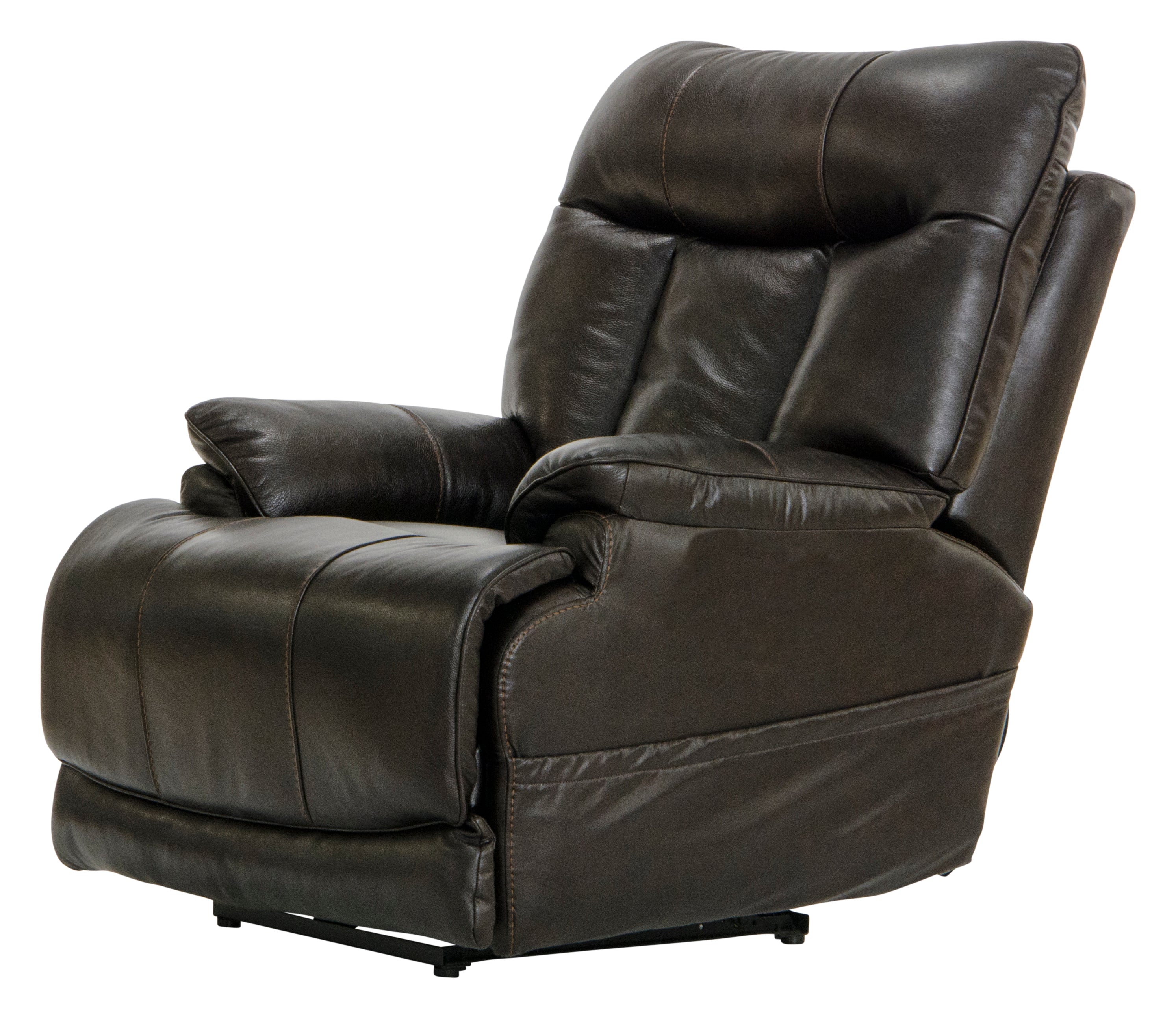Naples Power Headrest Power Lay Flat Recliner w/Extended Ottoman - Luxury Home Furniture (MI)