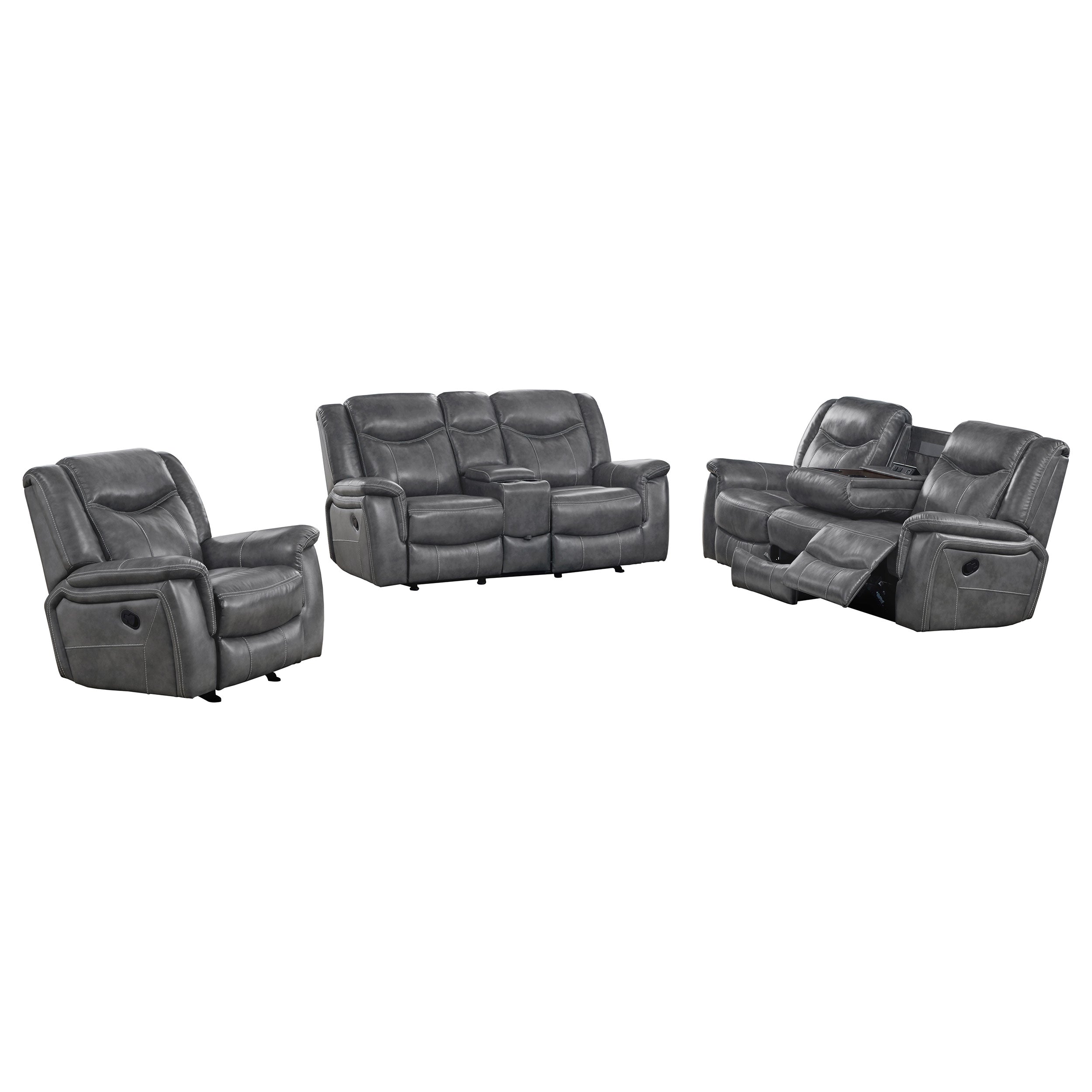 Conrad Reclining Sofa Set - Luxury Home Furniture (MI)