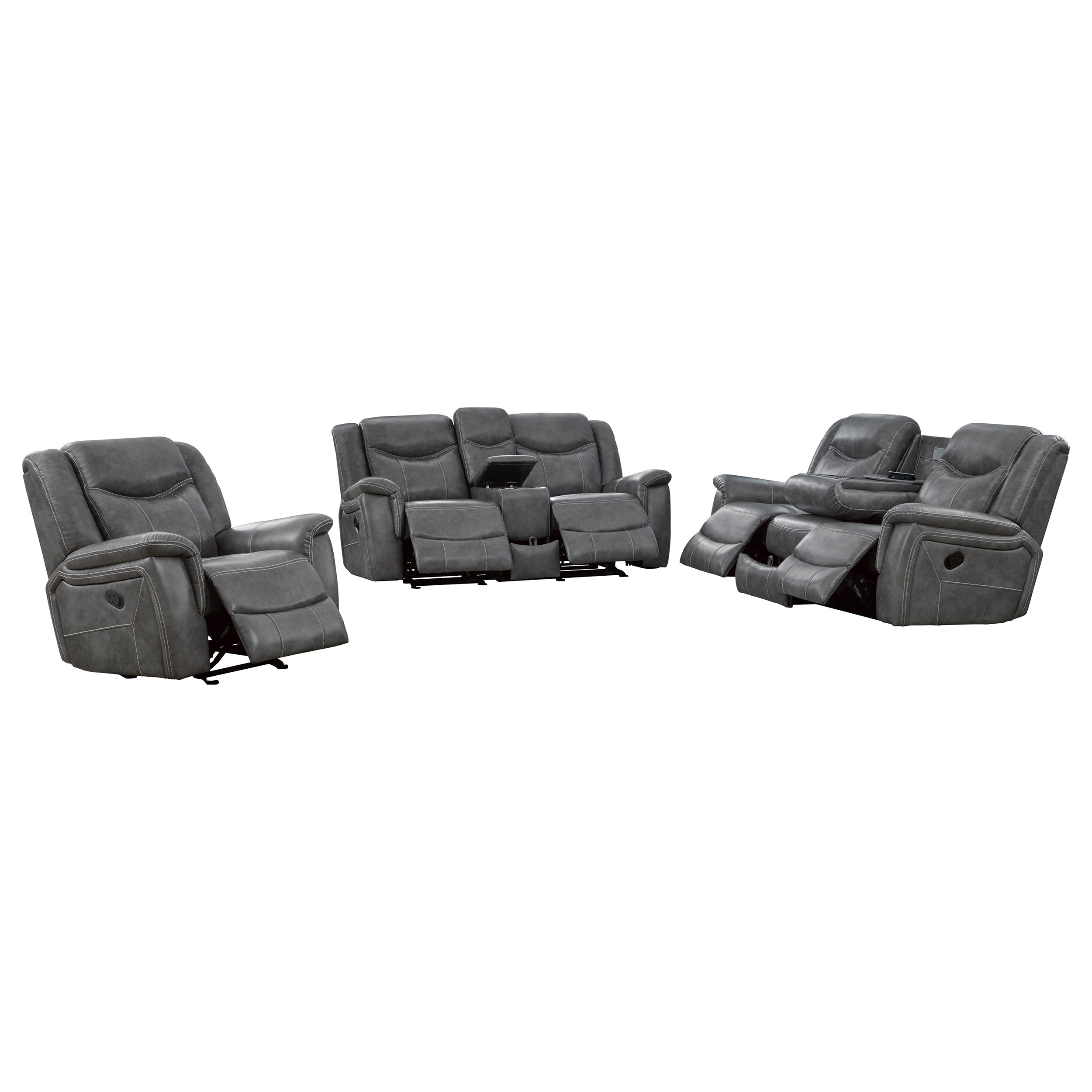 Conrad Reclining Sofa Set - Luxury Home Furniture (MI)