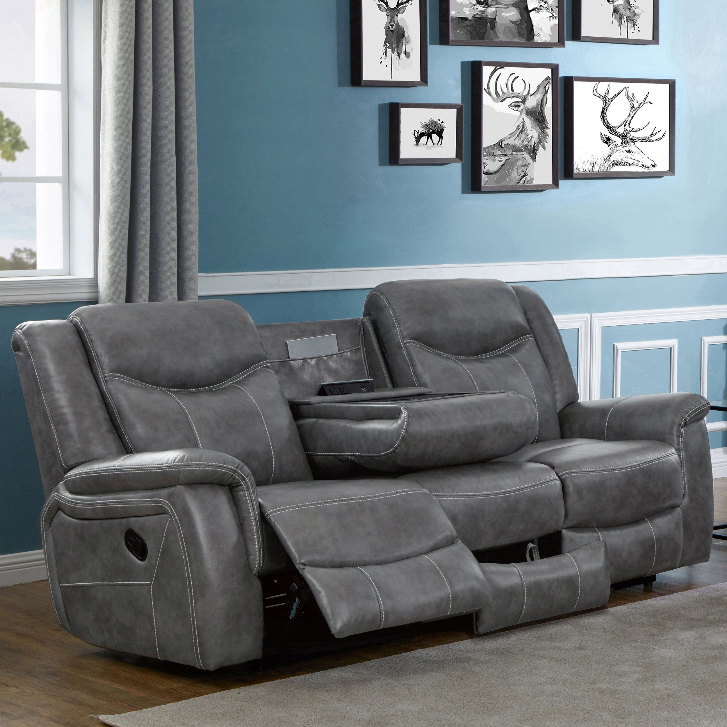 Conrad Reclining Sofa - Luxury Home Furniture (MI)