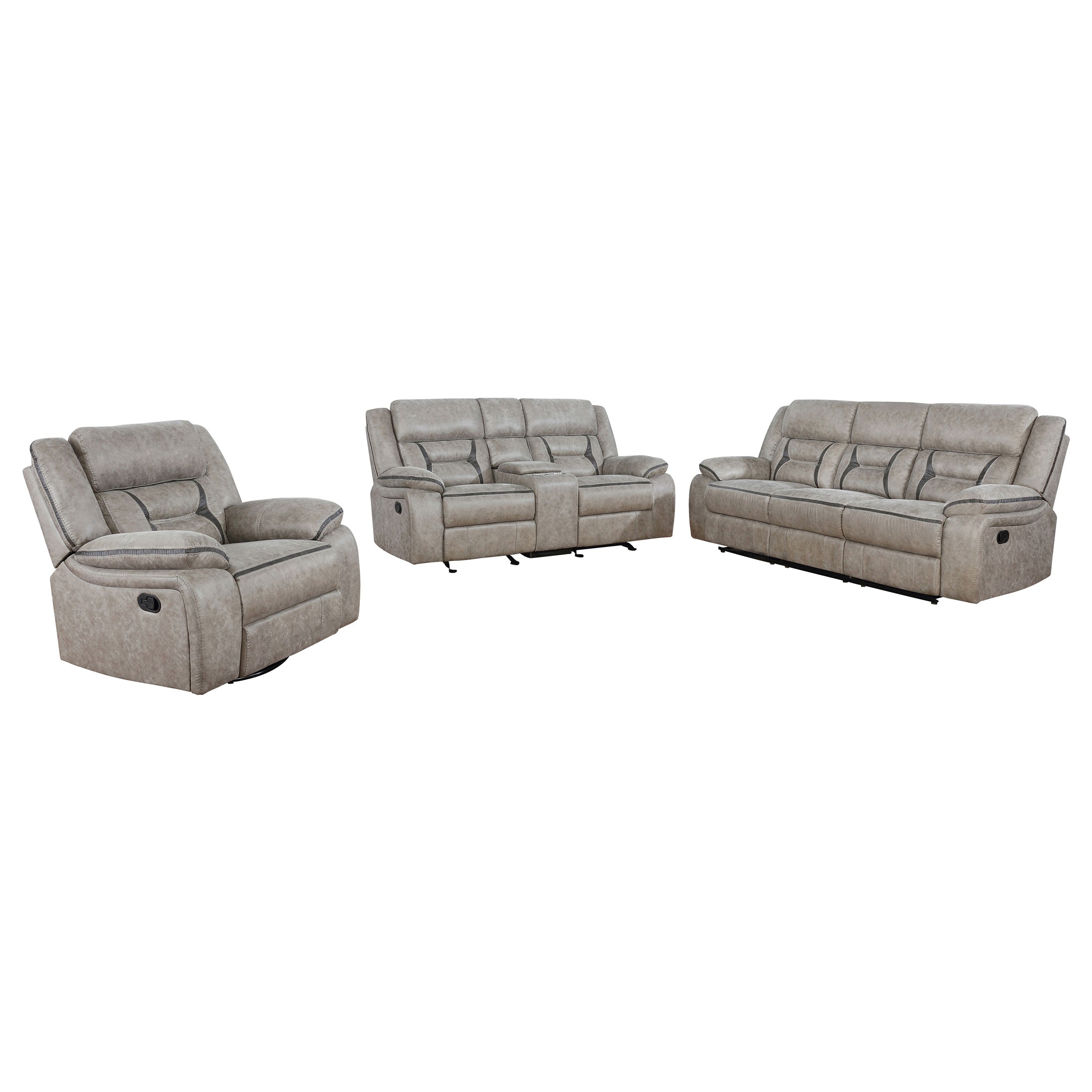 Greer Reclining Sofa Set - Luxury Home Furniture (MI)