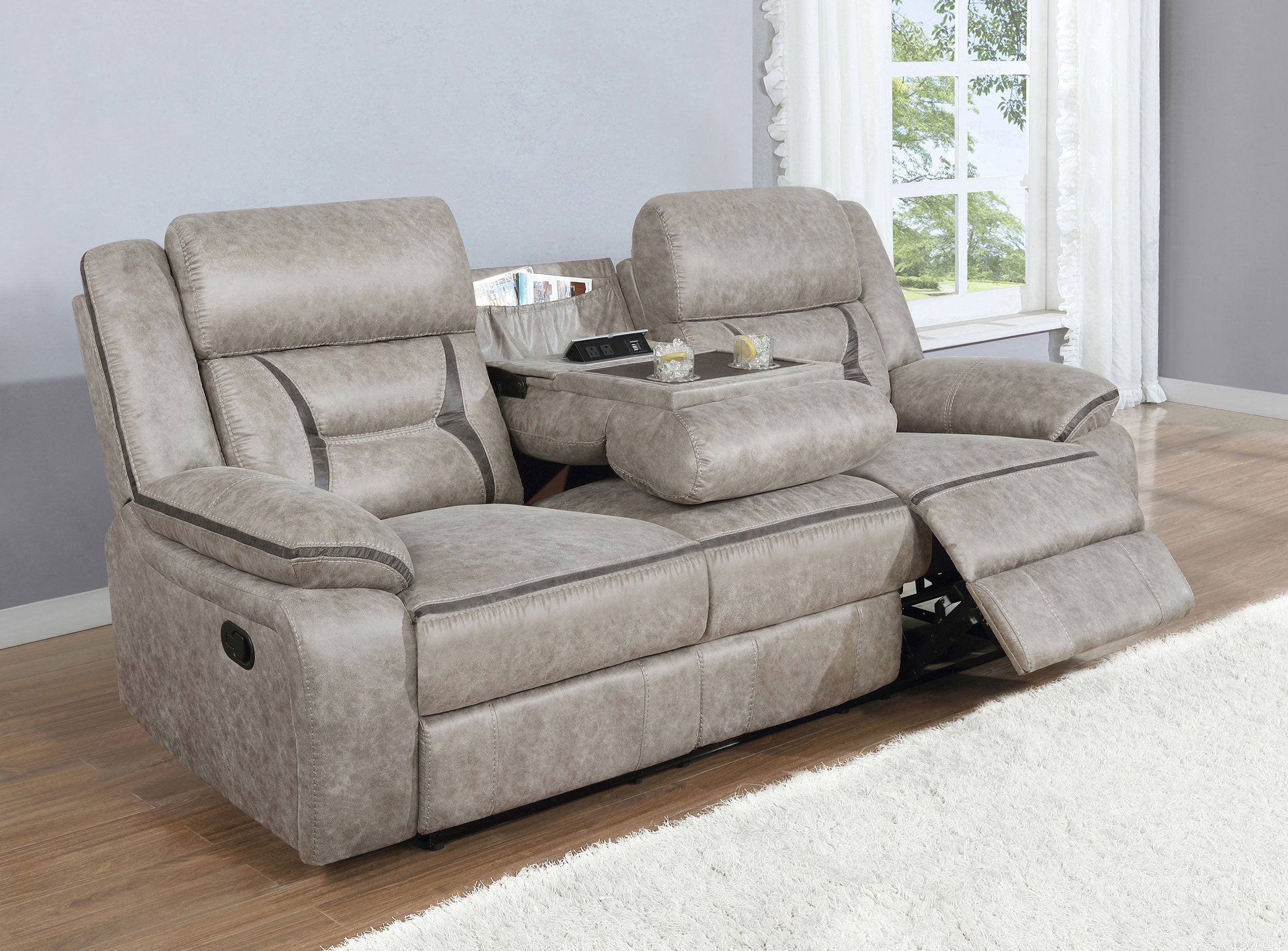 Greer Reclining Sofa - Luxury Home Furniture (MI)