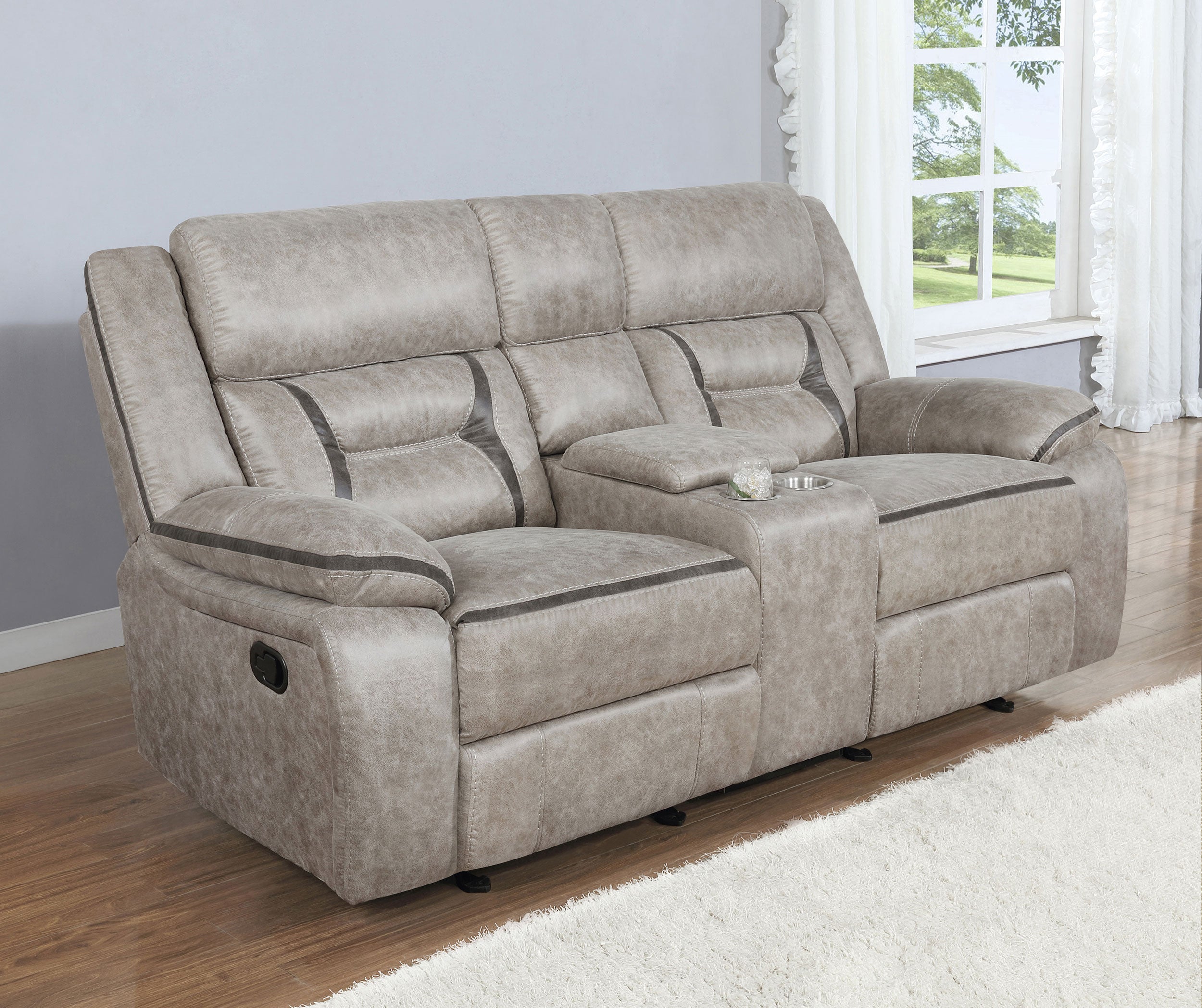 Greer Reclining Glider Loveseat - Luxury Home Furniture (MI)