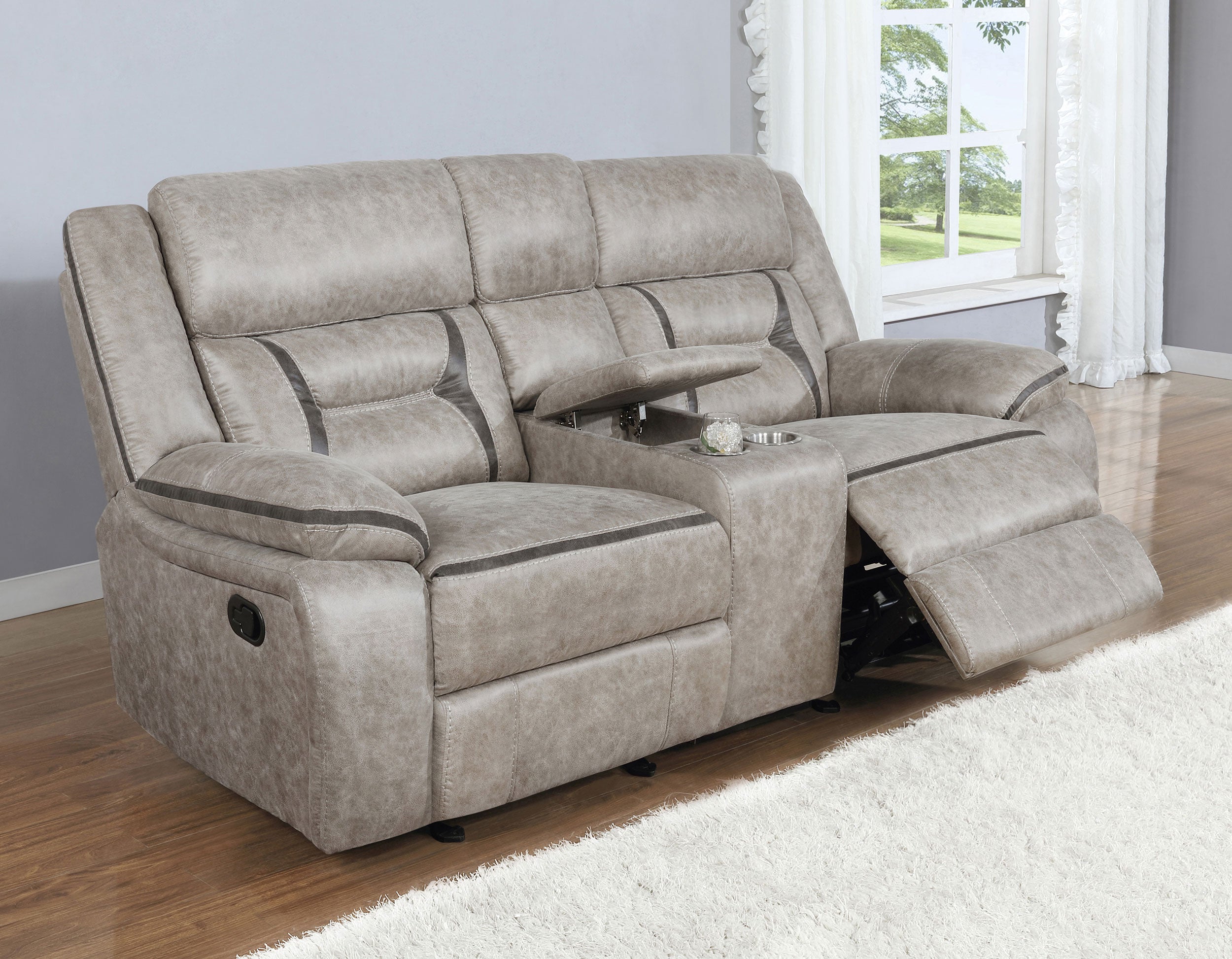 Greer Reclining Glider Loveseat - Luxury Home Furniture (MI)
