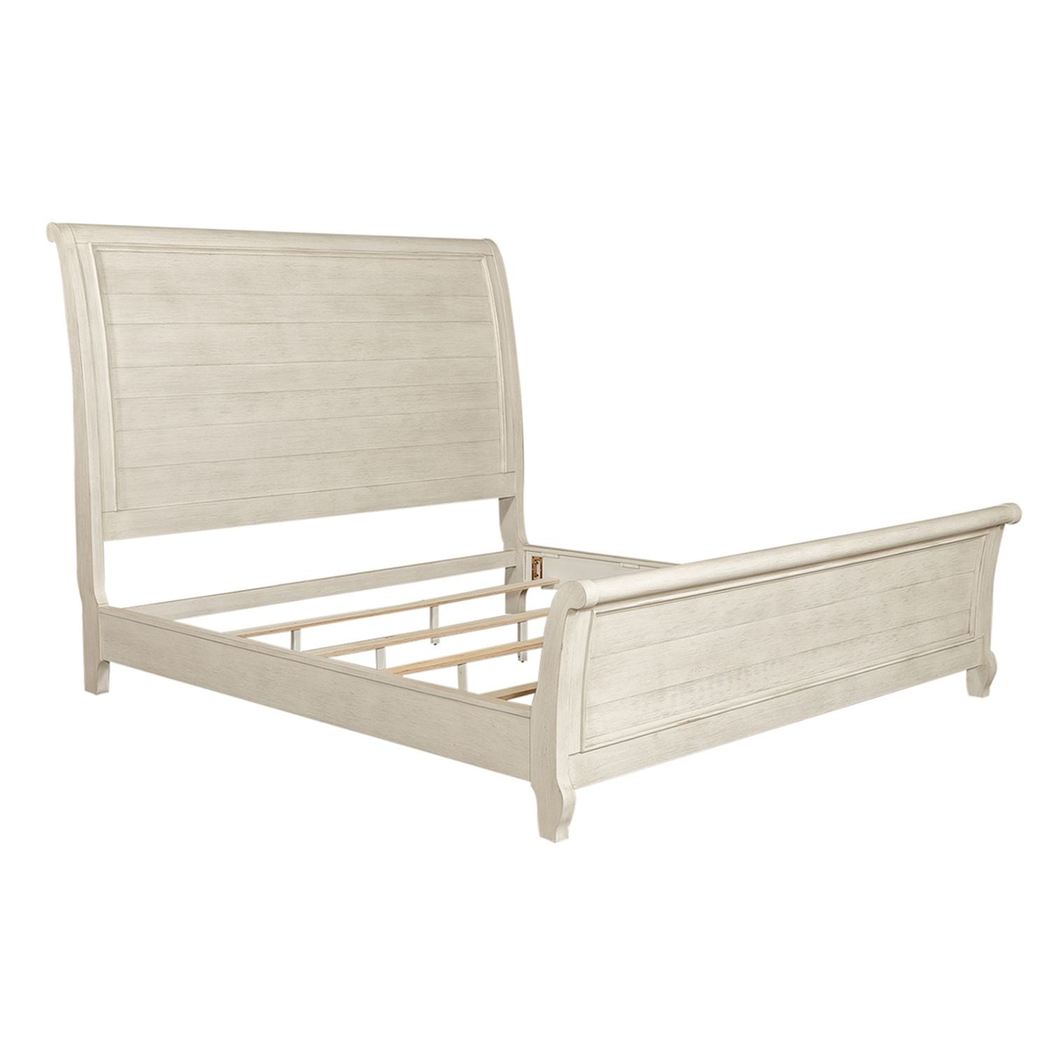 Farmhouse Reimagined King Sleigh Bed, Dresser & Mirror, Chest