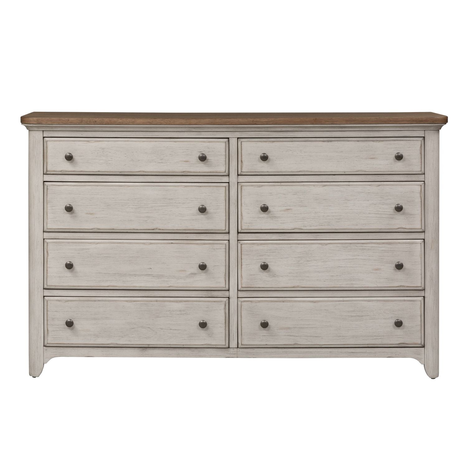 Farmhouse Reimagined Drawer Dresser in Antique White - Luxury Home Furniture (MI)