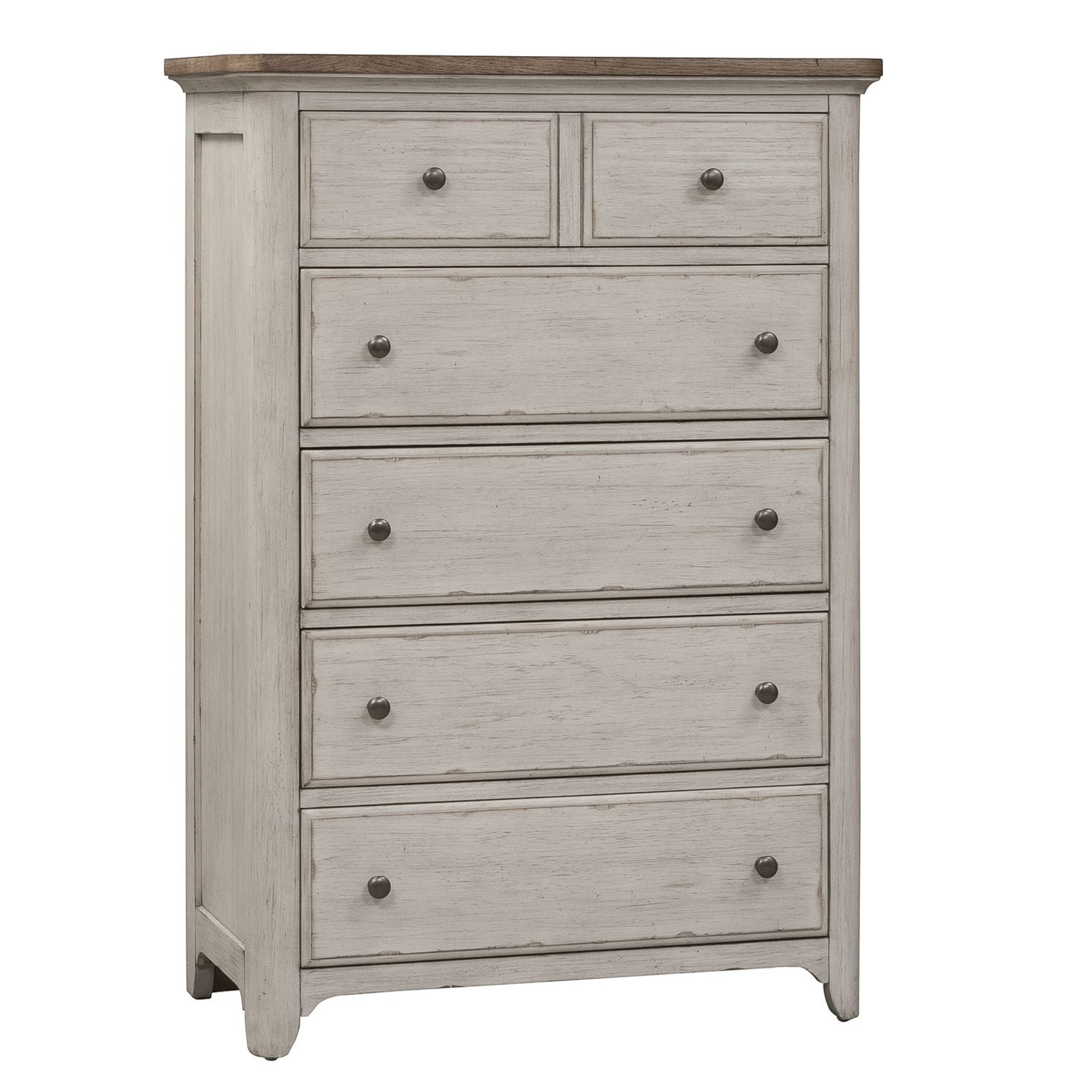 Farmhouse Reimagined Drawer Chest in Antique White - Luxury Home Furniture (MI)