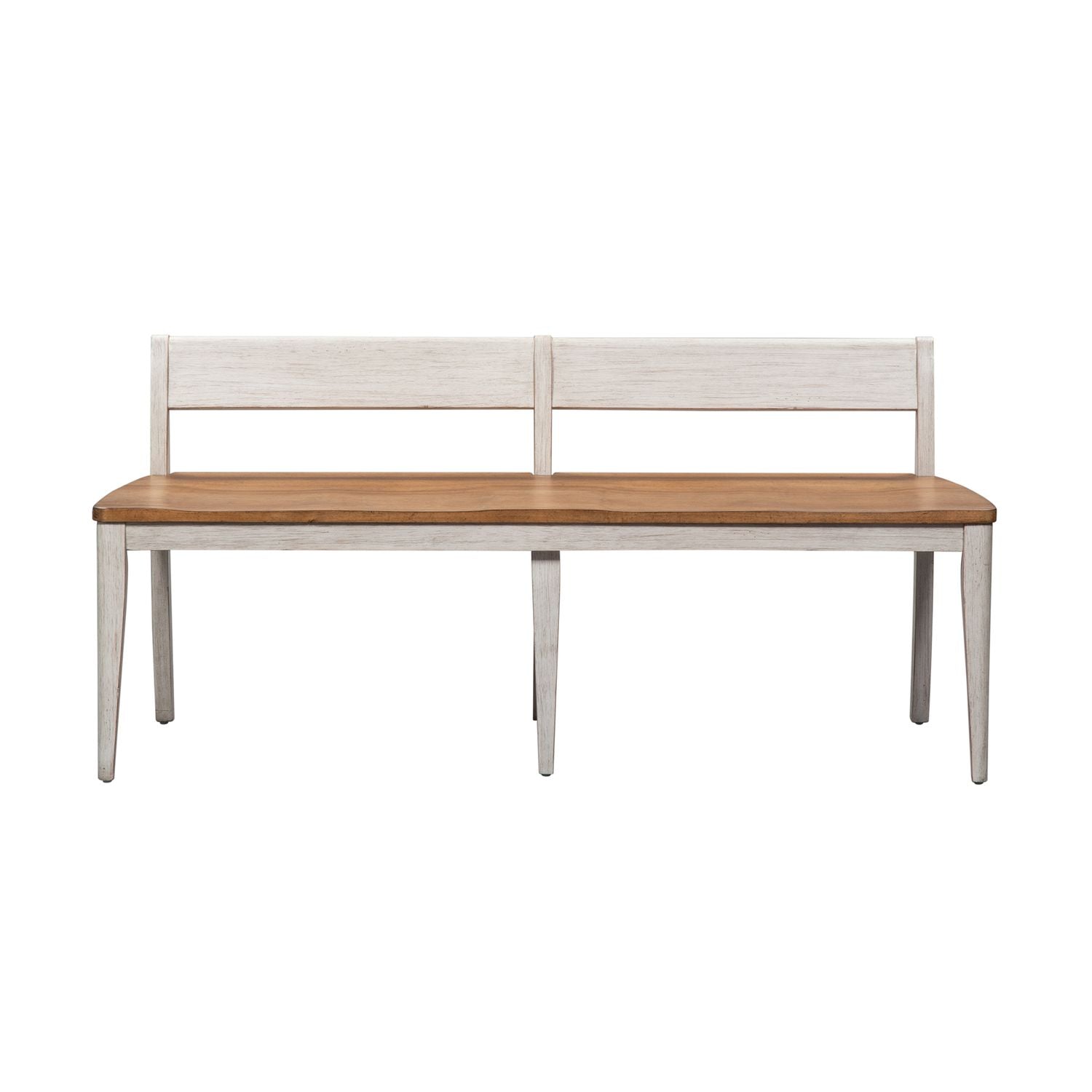 Farmhouse Reimagined Bench (RTA) in Antique White - Luxury Home Furniture (MI)