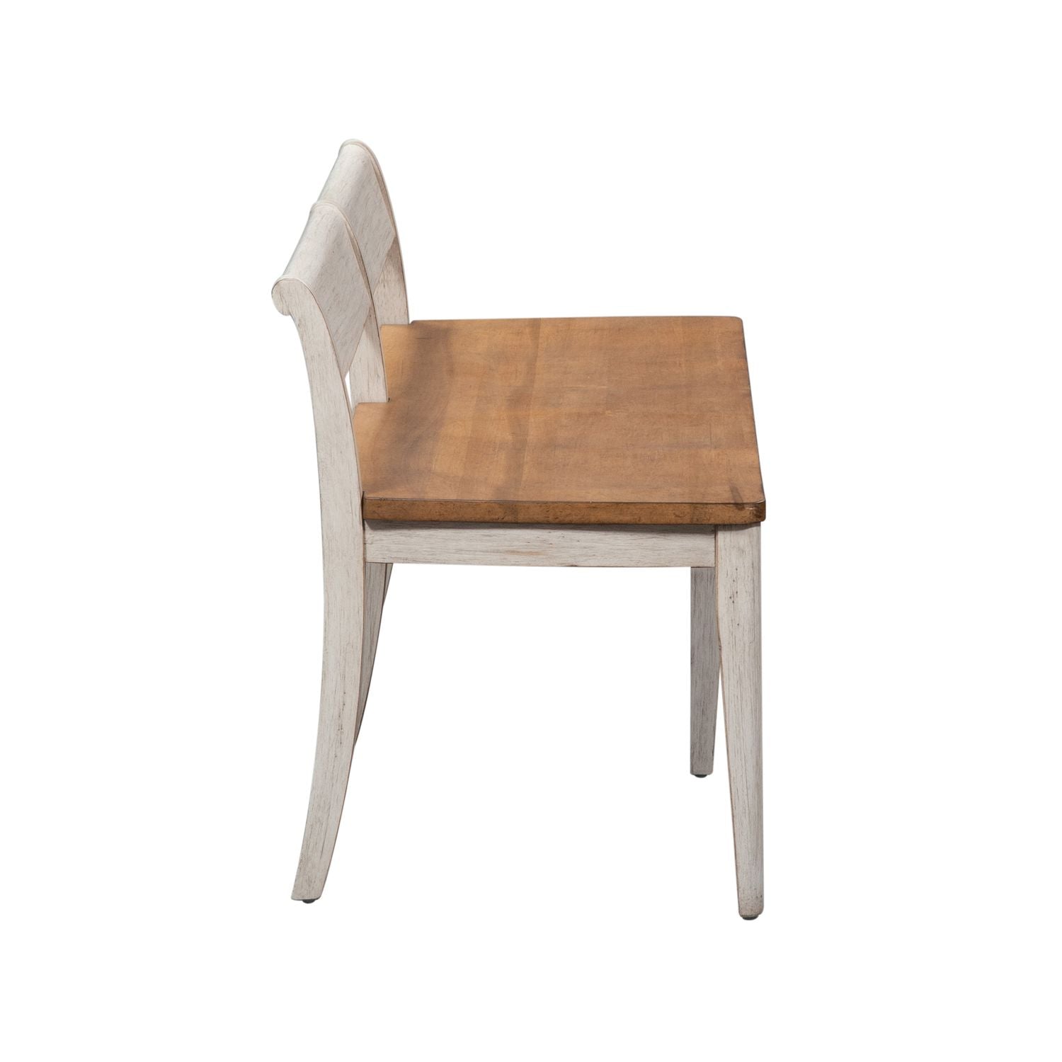 Farmhouse Reimagined Bench (RTA) in Antique White - Luxury Home Furniture (MI)