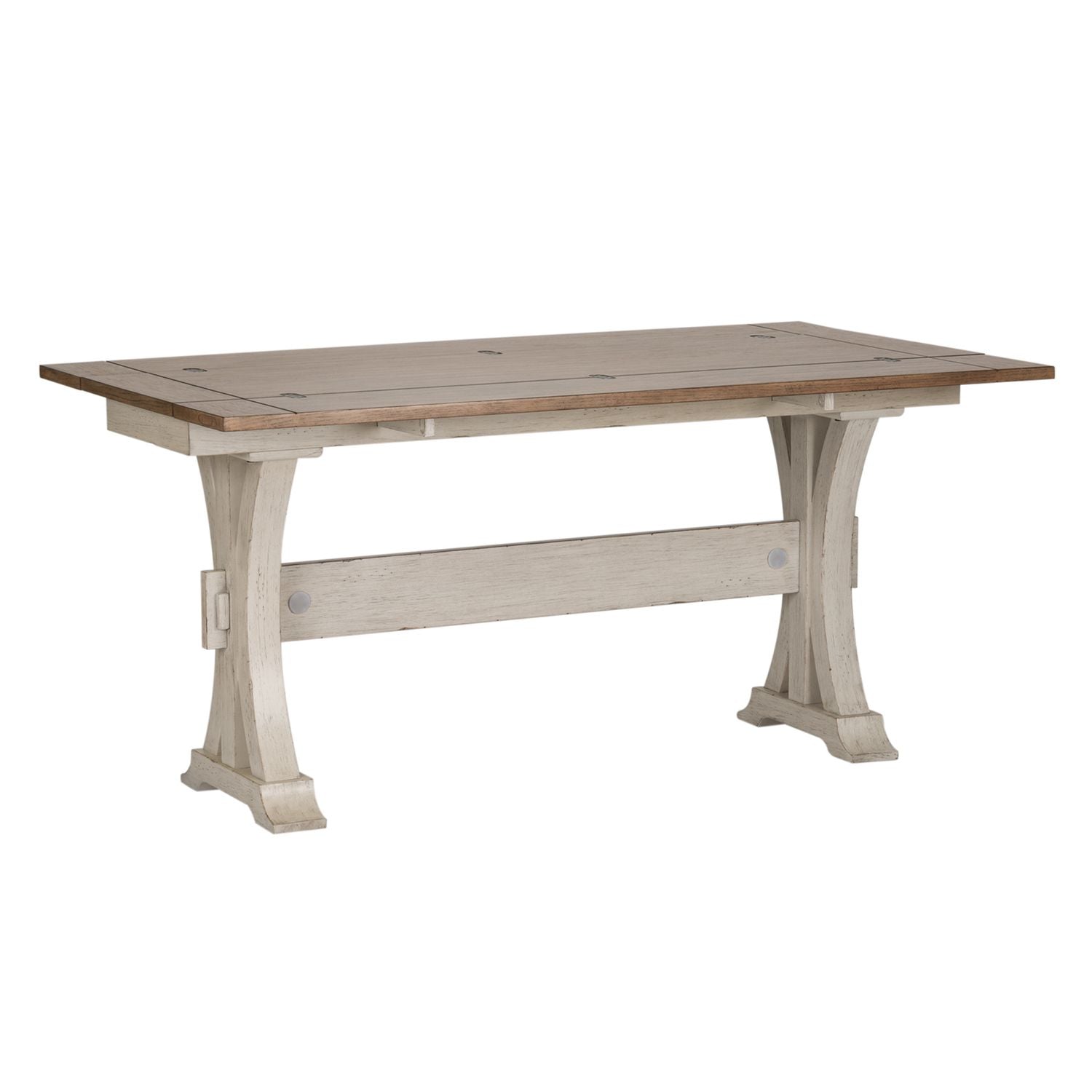 Farmhouse Reimagined Flip Lid Sofa Table in Antique White - Luxury Home Furniture (MI)