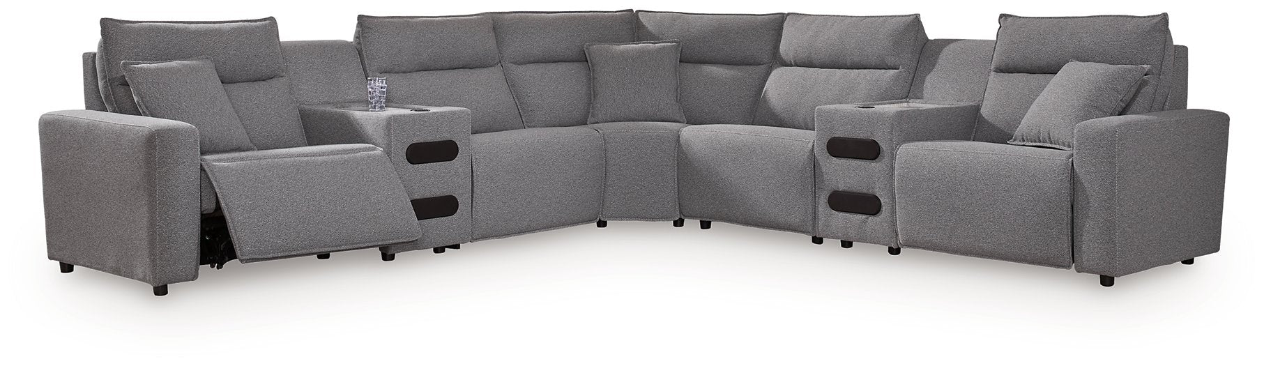 Modmax II Power Reclining Sectional with Audio Consoles - Luxury Home Furniture (MI)