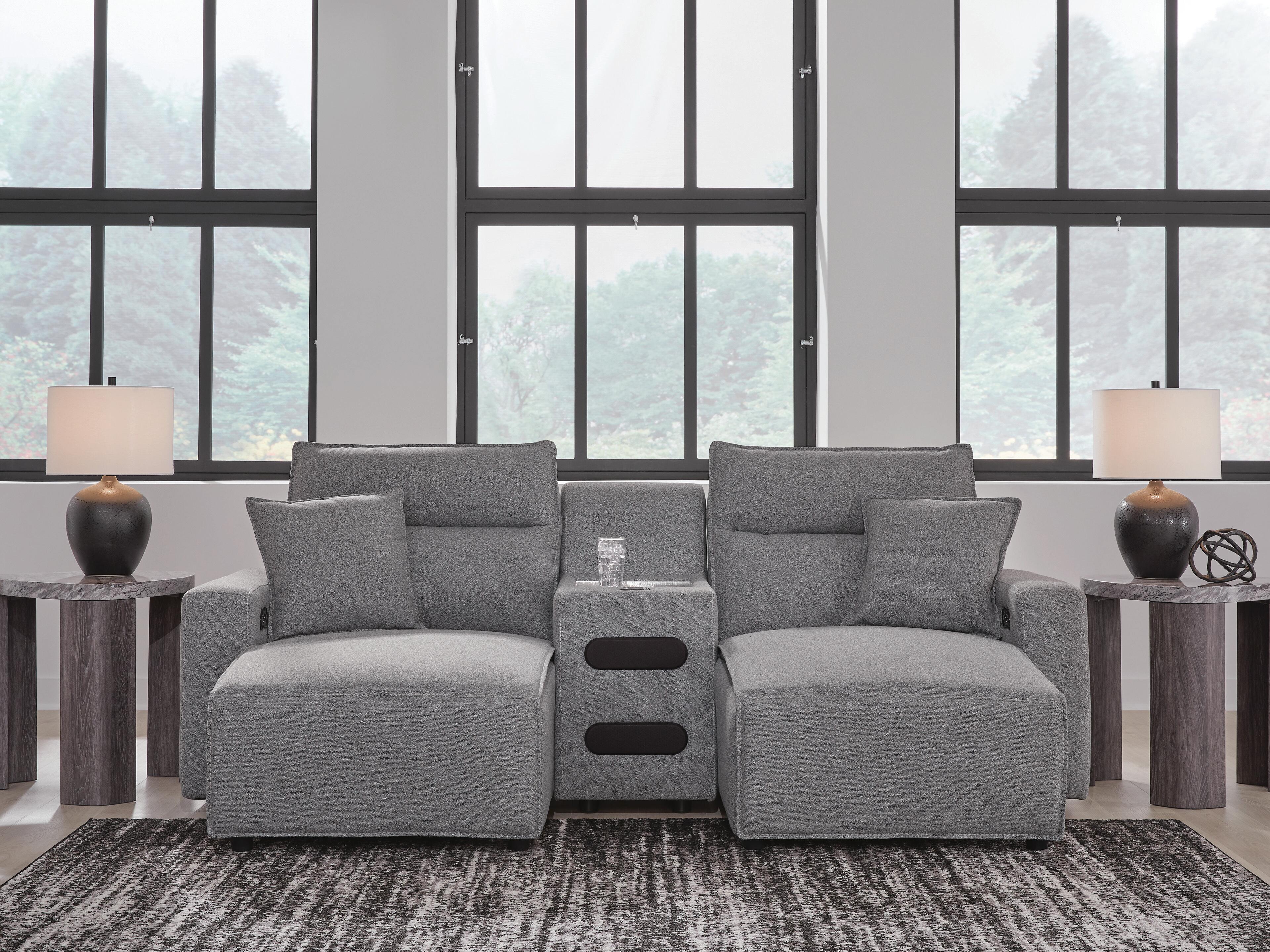 Modmax II Power Reclining Sectional with Chaise and Audio Console