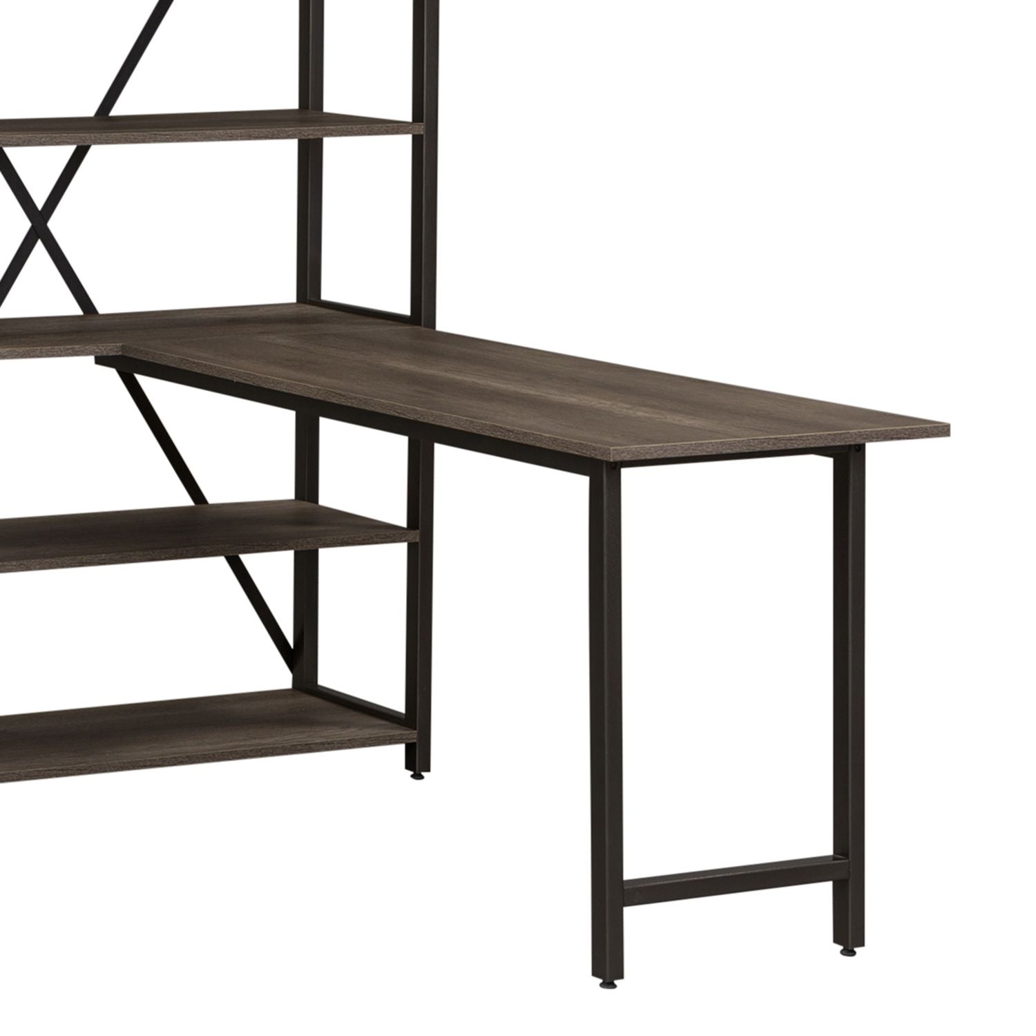 Tanners Creek Desk Top and End Panel in Greystone image